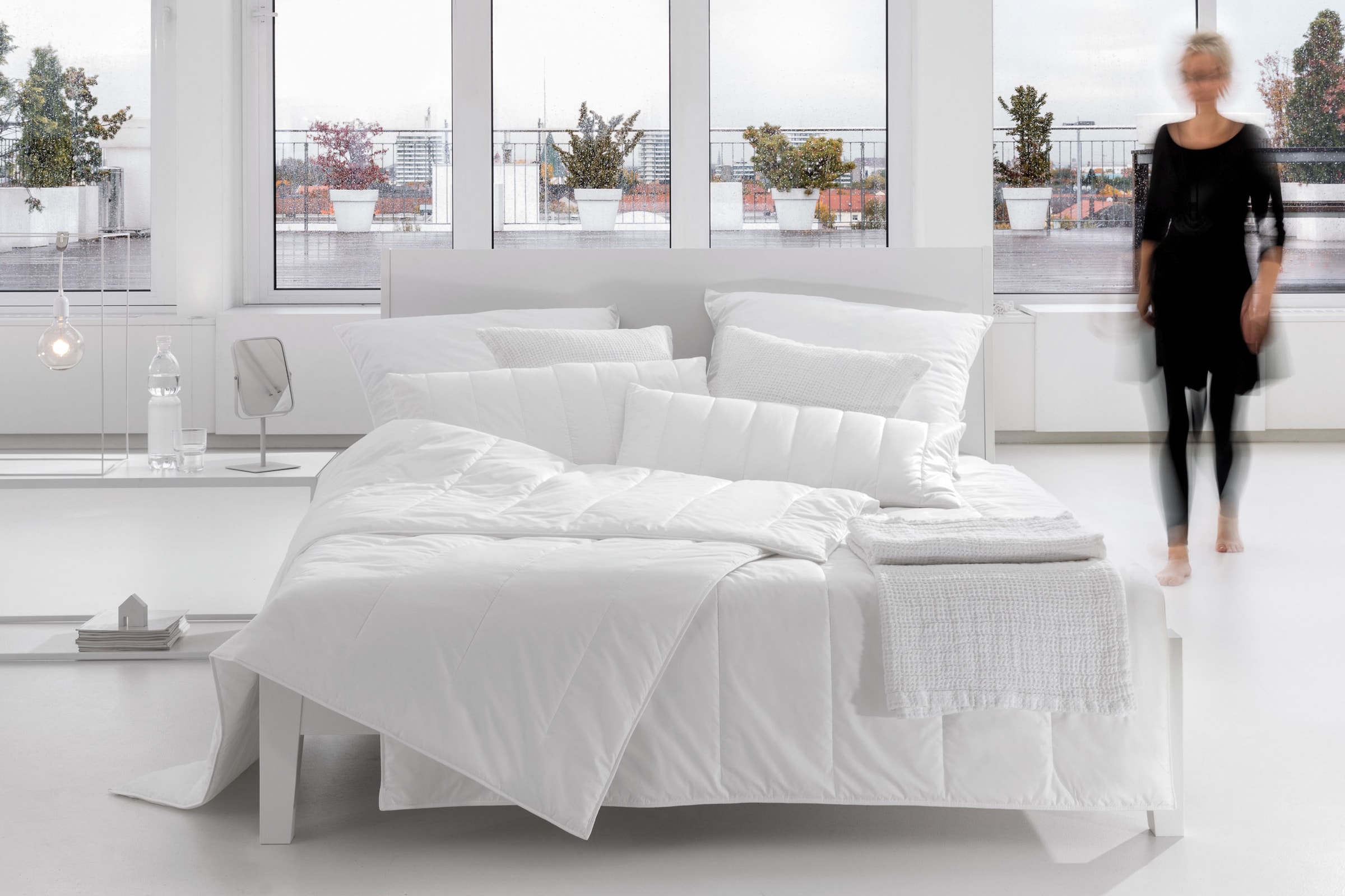 Centa-Star Microfaserbettdecke »AllergoProtect« leicht 1 Stk. tlg. geprüfte Qualität, ideal für Hausstauballergiker