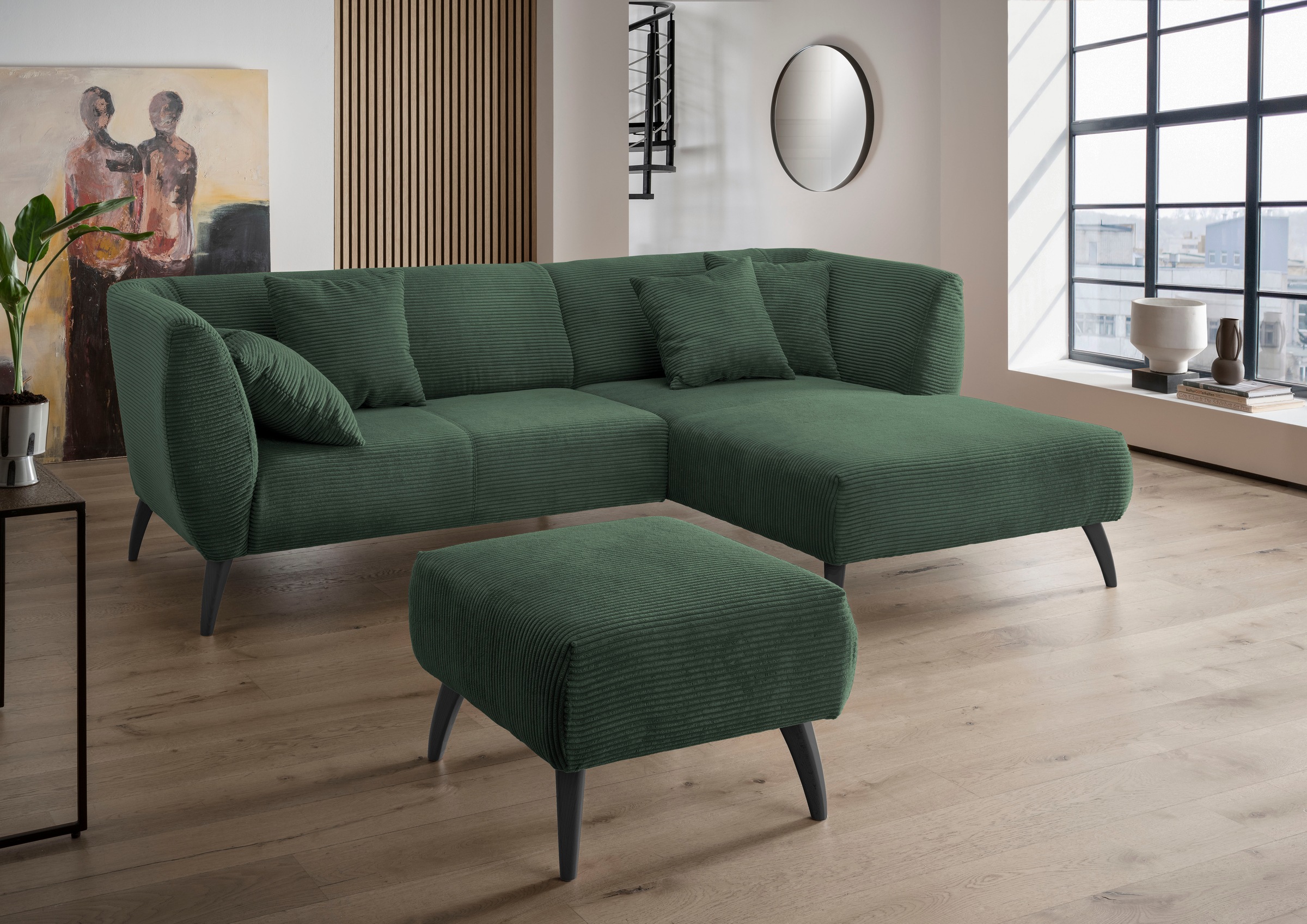 Home affaire Ecksofa »Colori Polstermöbel mit zeitlos eleganter Rückenführu günstig online kaufen