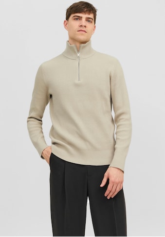 Stehkragenpullover »JPRCCPERFECT KNIT HALF ZIP SN«