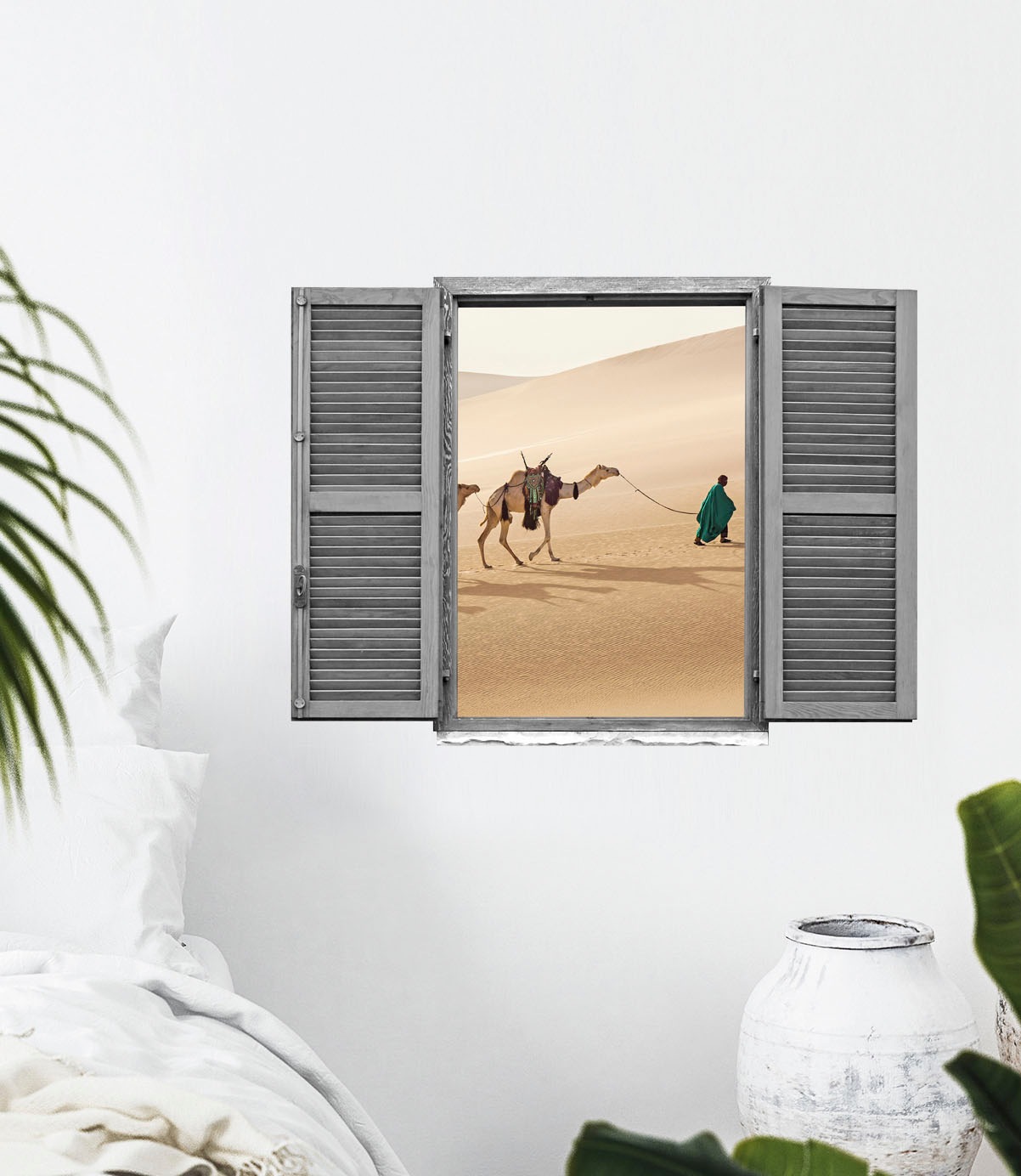 queence Wandtattoo »Nomade«, (1 St.), Wandsticker, Wandbild, selbstklebend, 3D, Fenster