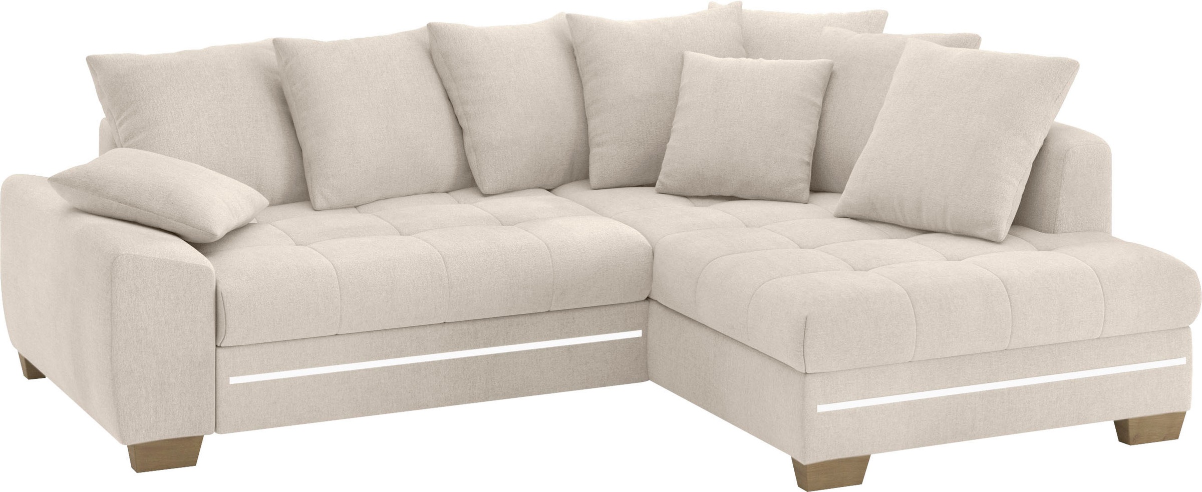Mr. Couch Ecksofa »Nikita II, L-Form«, mit Kaltschaum, RGB-LED Beleuchtung, günstig online kaufen