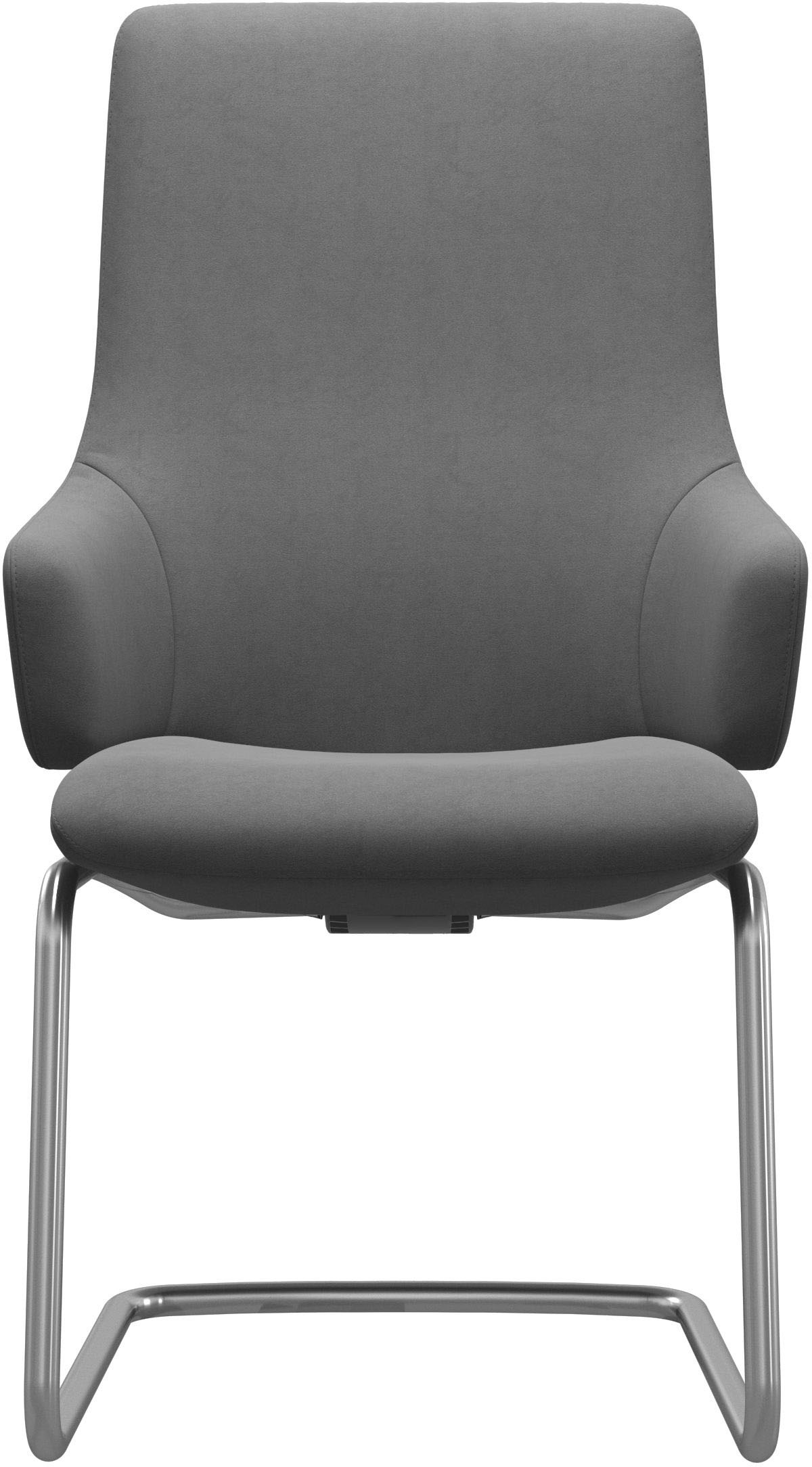 Stressless® Polsterstuhl »Laurel«, Microfaser DINAMICA, High Back mit Armlehne, Größe L, mit Beinen aus Stahl in Chrom