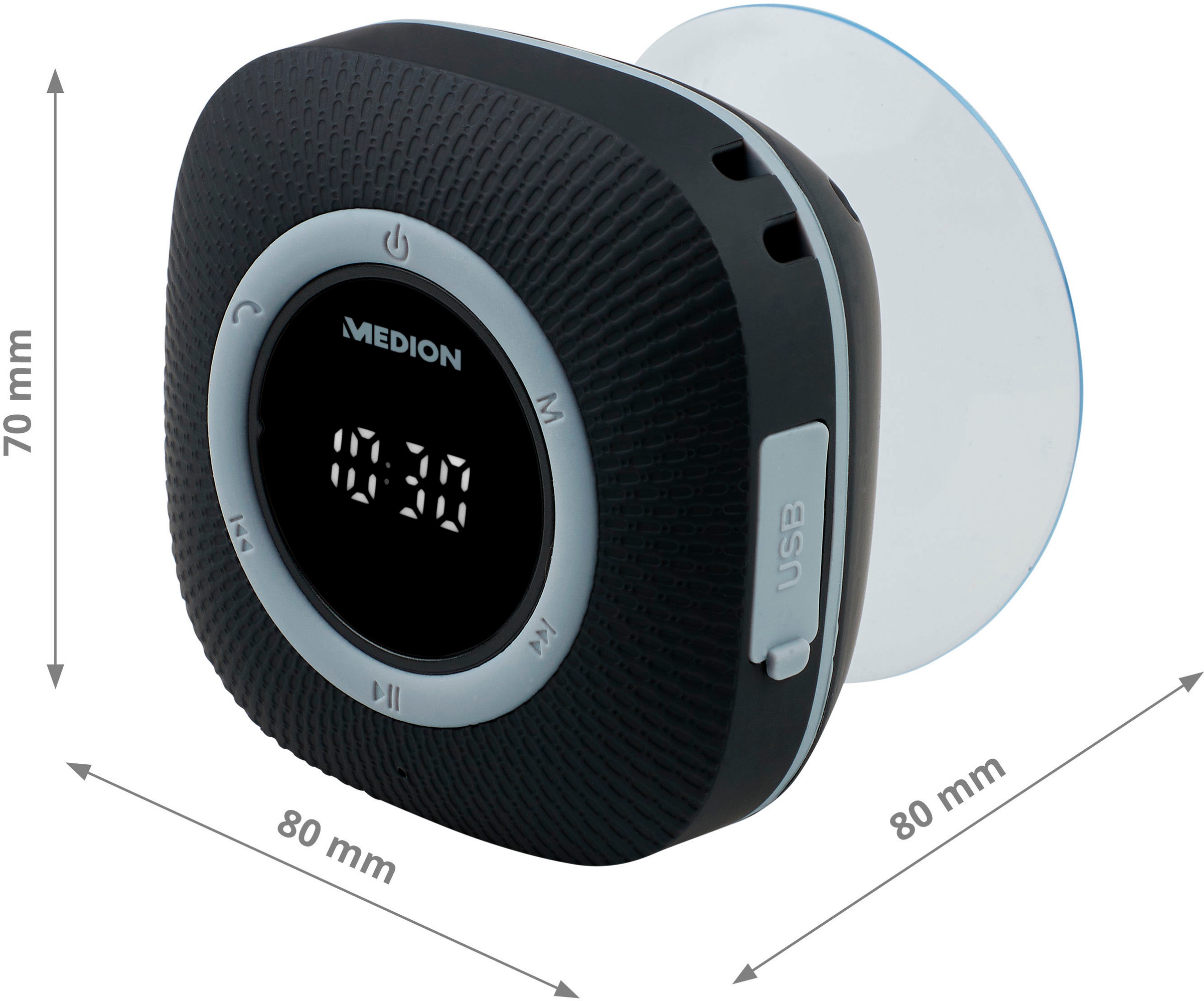Medion® Digitalradio (DAB+) »LIFE® P66096 (MD 43881) Dusch-«, (Bluetooth UKW mit RDS 3 W)