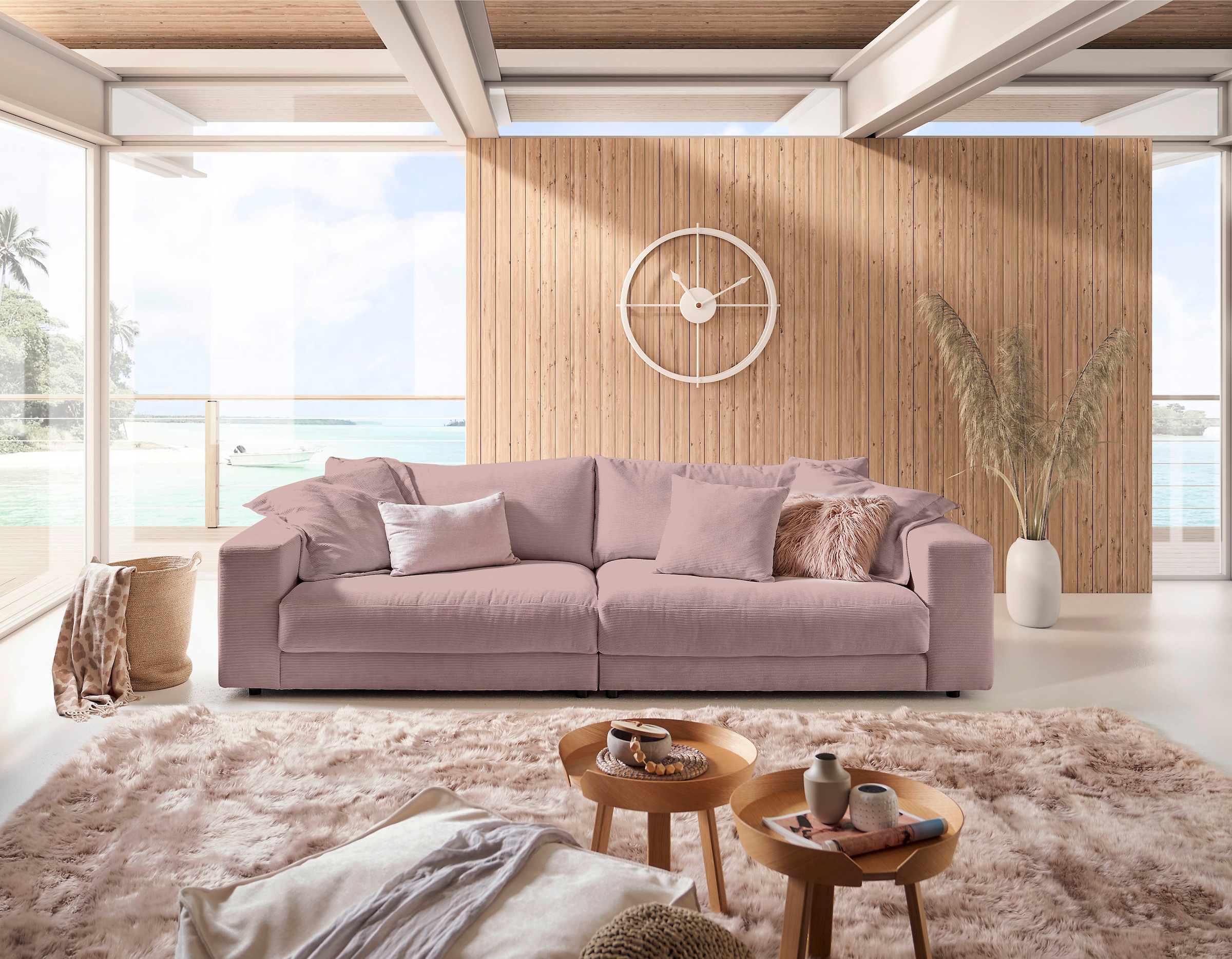 Places of Style Big-Sofa "Enisa, legere Polsterung B/T/H: 290/127/85 cm", Z günstig online kaufen