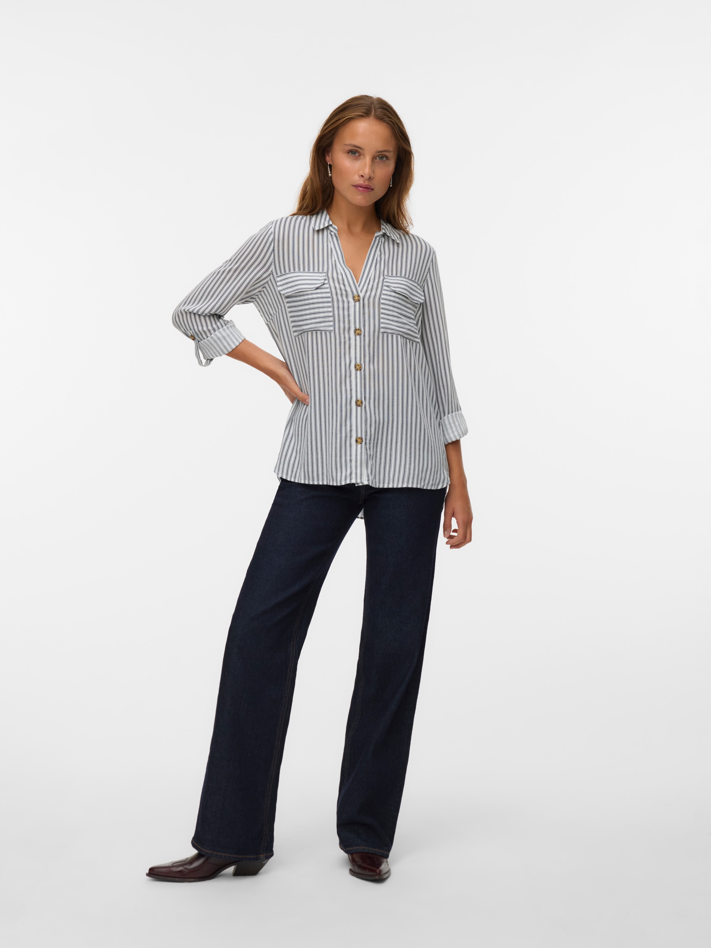 Vero Moda Hemdbluse »VMBUMPY L/S SHIRT NEW WVN GA NOOS«