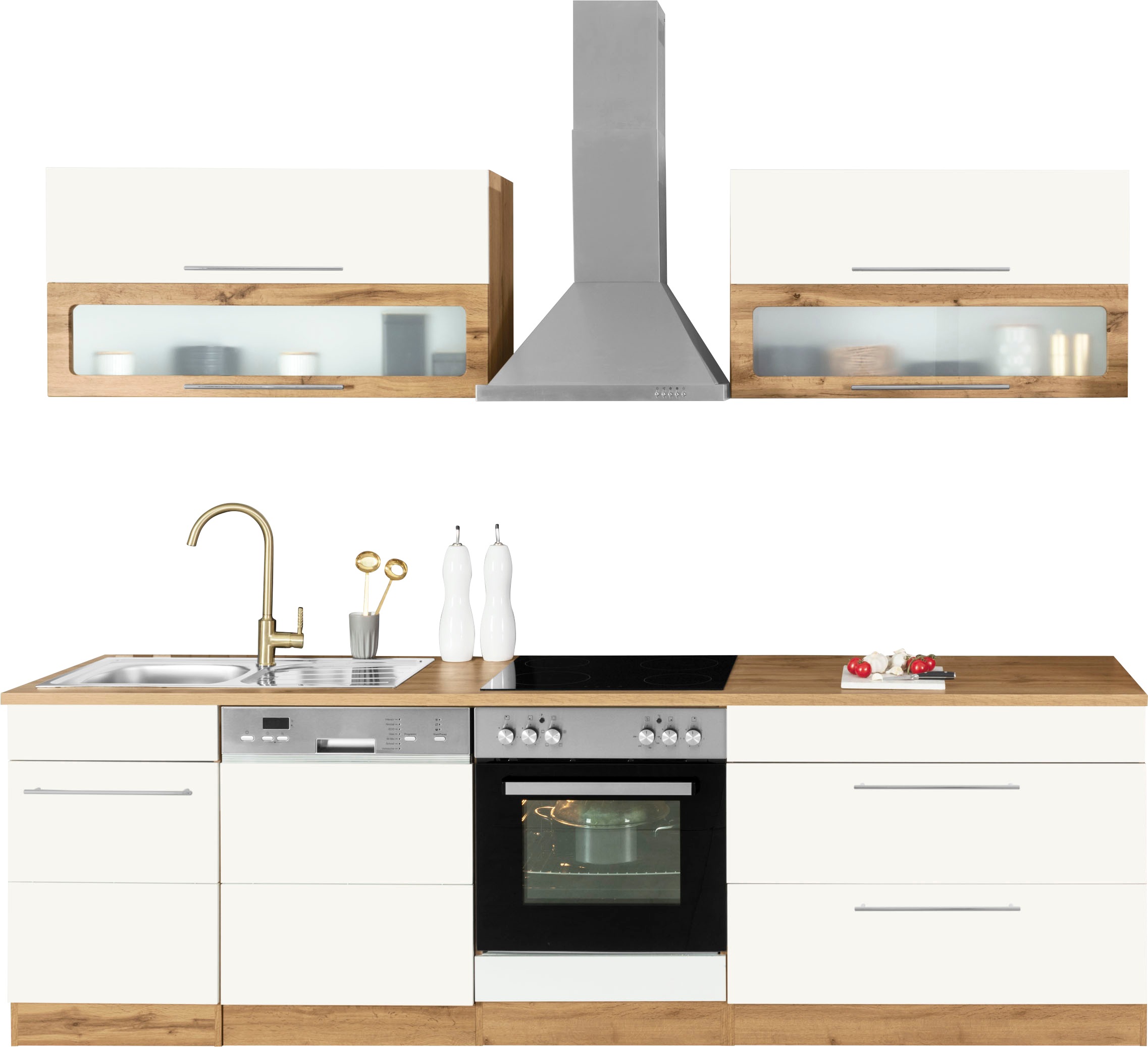 KOCHSTATION Küchenzeile »KS-Wien« Breite 270 cm, wahlweise mit E-Geräten günstig online kaufen