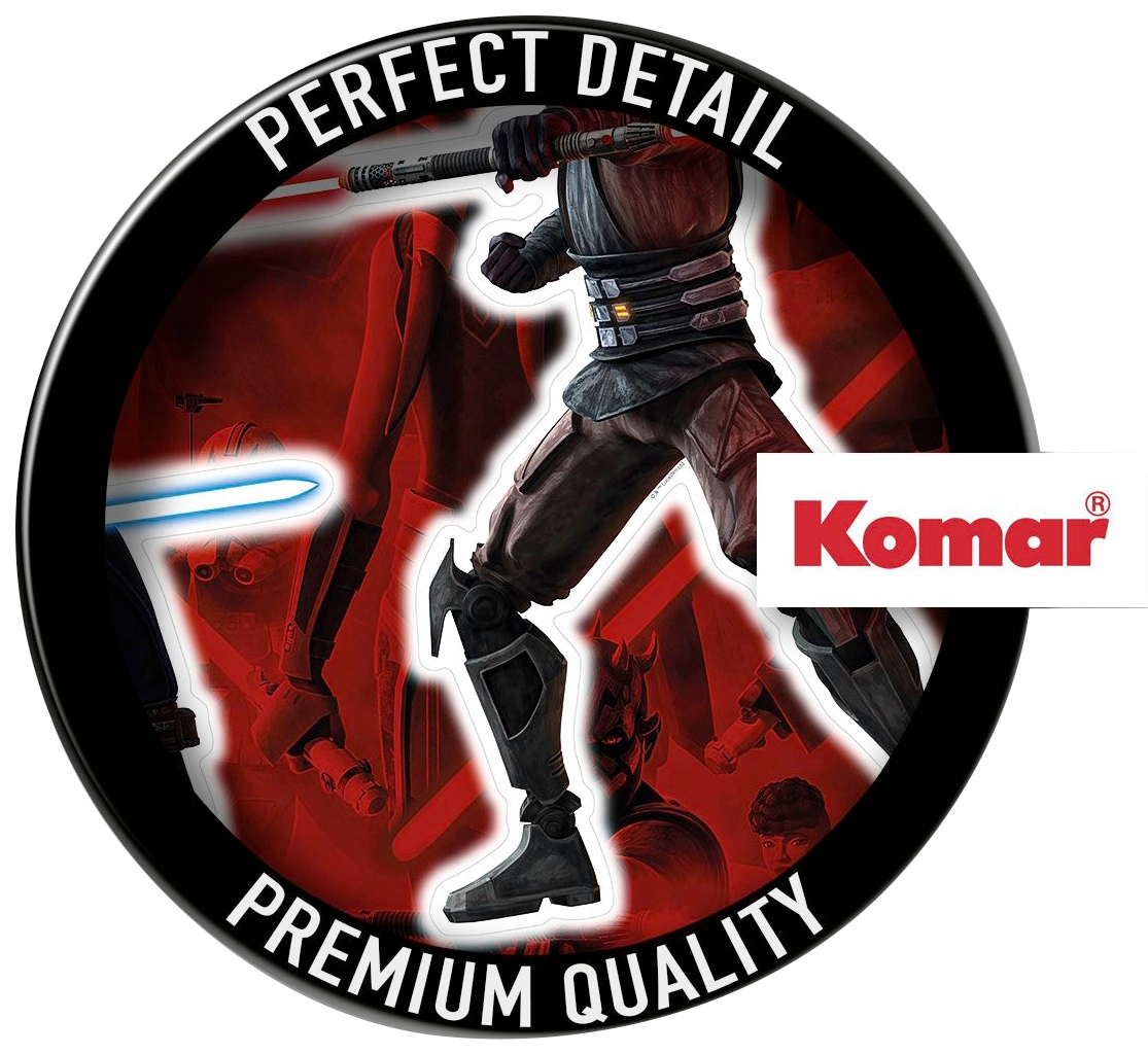 Komar Wandtattoo »Clone Wars Showdown - Größe 100 x 70 cm«, (6 St.), selbstklebend, Wandsticker, Kinderzimmer
