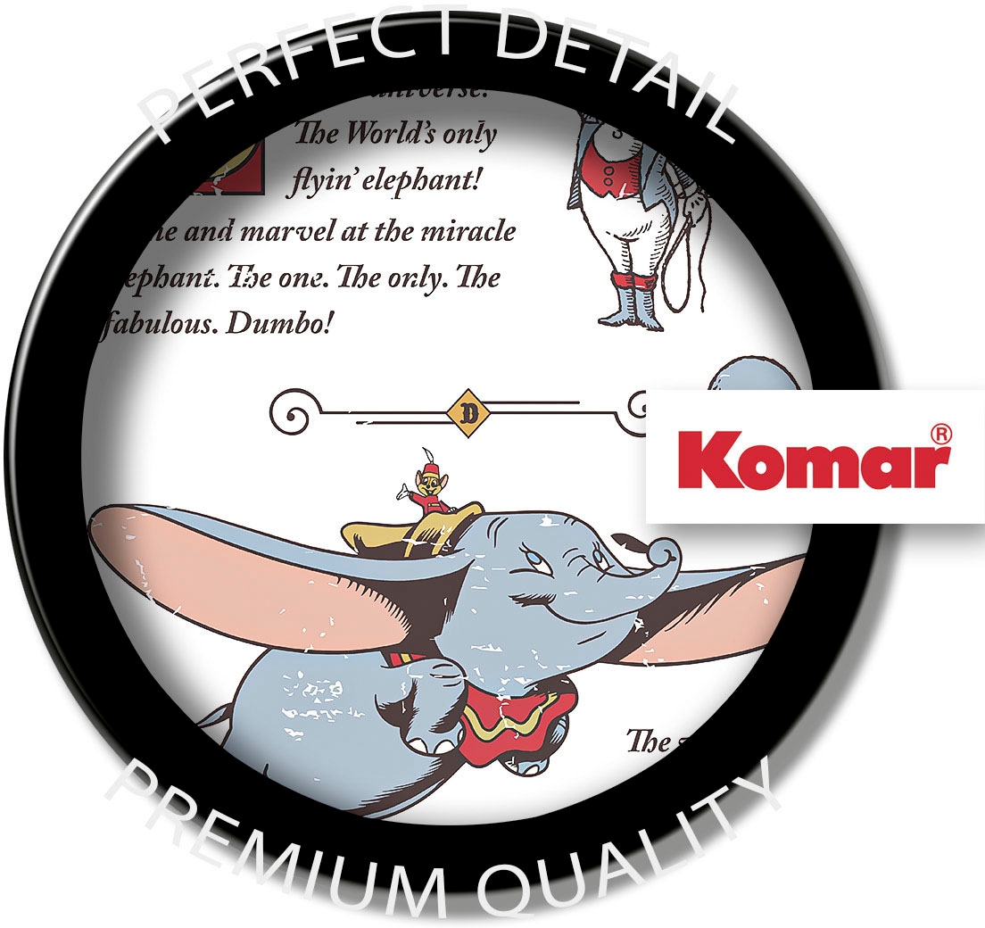 Komar Leinwandbild »Dumbo the Flying Elephant - Größe 40 x 60 cm«, Disney, (1 St., 40 x 60 cm (Breite x Höhe), Keilrahmenbild mit Echtholzrahmen, Kinderzimmer