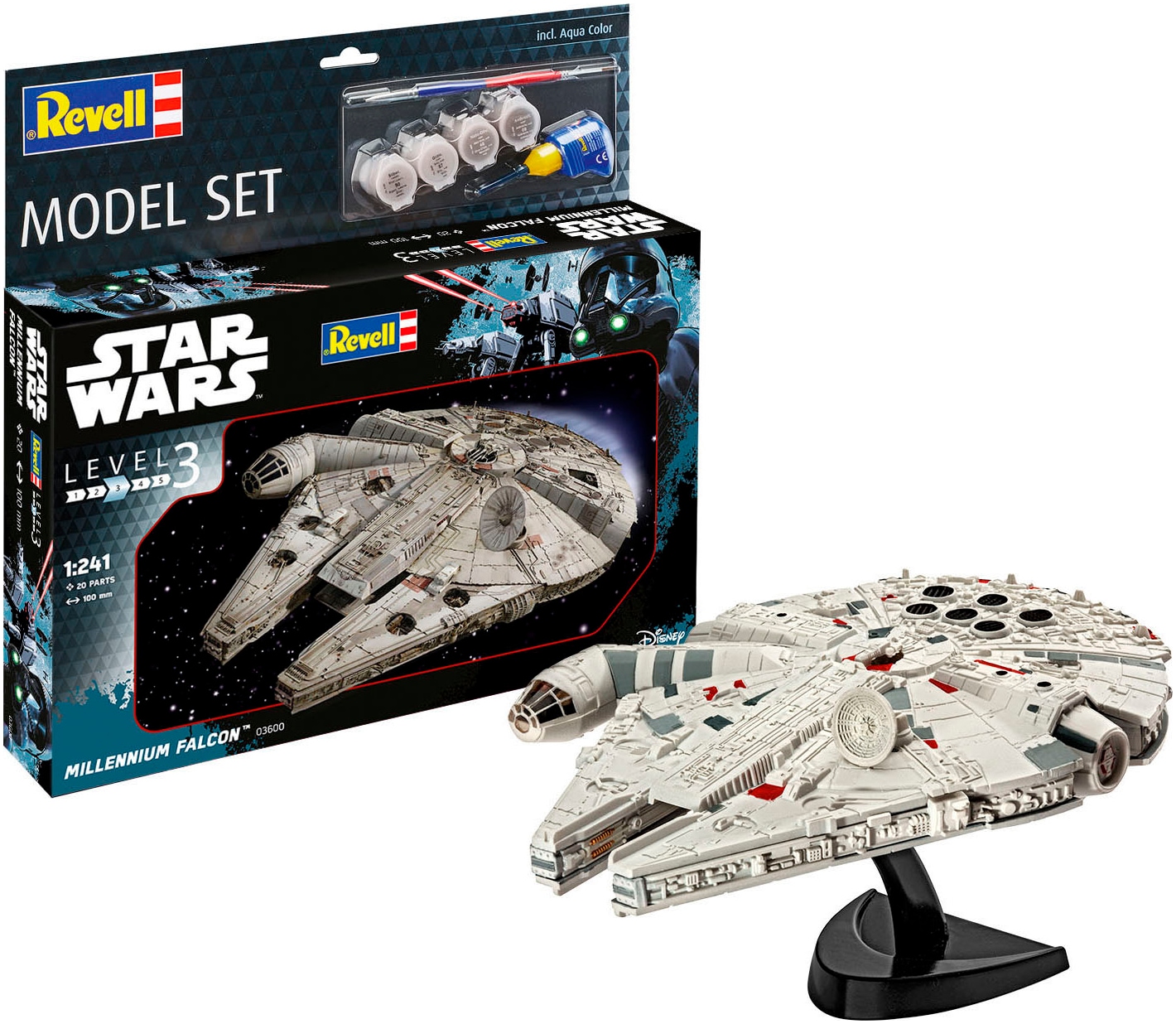 Revell® Modellbausatz »Millennium Falcon, Star Wars«, 1:241, Made in Europe