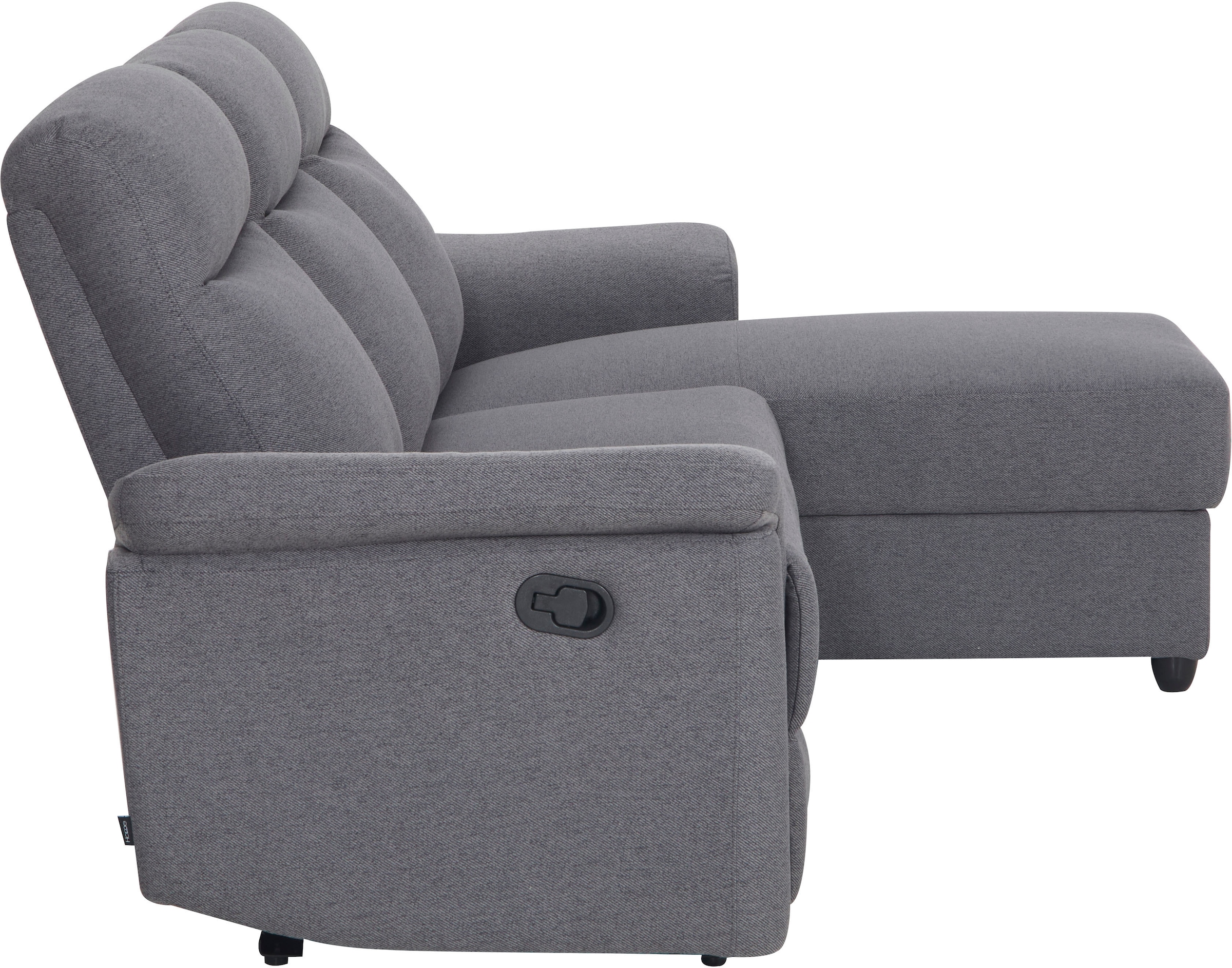 Home affaire Ecksofa »BRIONNE, L-Form, 255cm, manuelle u. elektrische Funktion (USB A/C),«, Liegefunktion, Stauraum, Federkernpolsterung, Webstoff