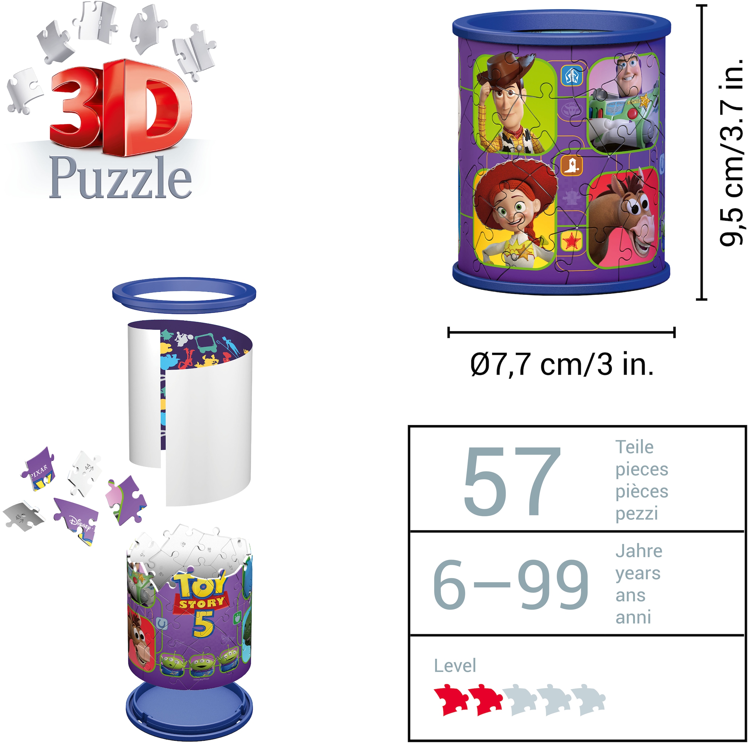 Ravensburger 3D-Puzzle »Stiftehalter Toy Story« Made in Europe