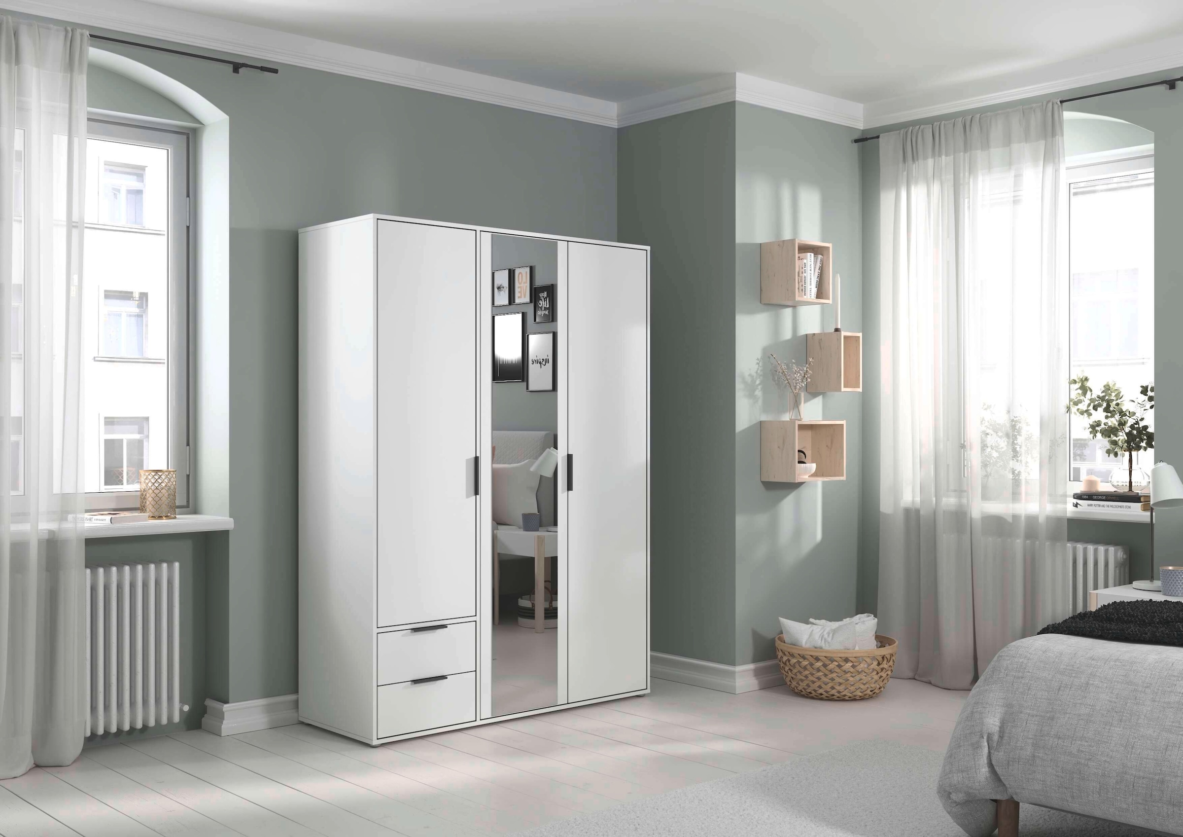 INOSIGN BY RAUCH Kleiderschrank »Schrank Garderobe Schlafzimmer Stauraum PAULLY TOPSELLER Wäscheschrank«, (mit 3 unterschiedlichen Griff-Varianten), OTTOS CHOICE 3 Griffvarianten MADE IN GERMANY