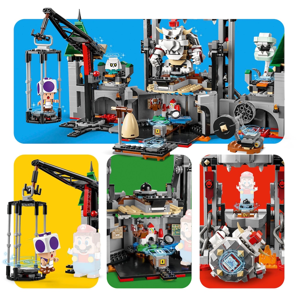 LEGO® Konstruktionsspielsteine »Knochen-Bowsers Festungsschlacht (71423), LEGO® Super Mario«, (1321 St.)