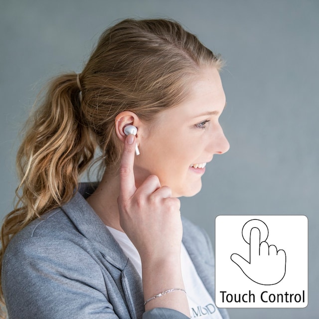 Hama In-Ear-Kopfhörer »Bluetooth® Kopfhörer True Wireless, In Ear USB-C  Anschluss, Ladebox«, A2DP Bluetooth-AVRCP Bluetooth-HFP-HSP, Sprachsteuerung,  Berührungssteuerung, Sprachassistenten Siri und Google Assistant auf Raten  bestellen