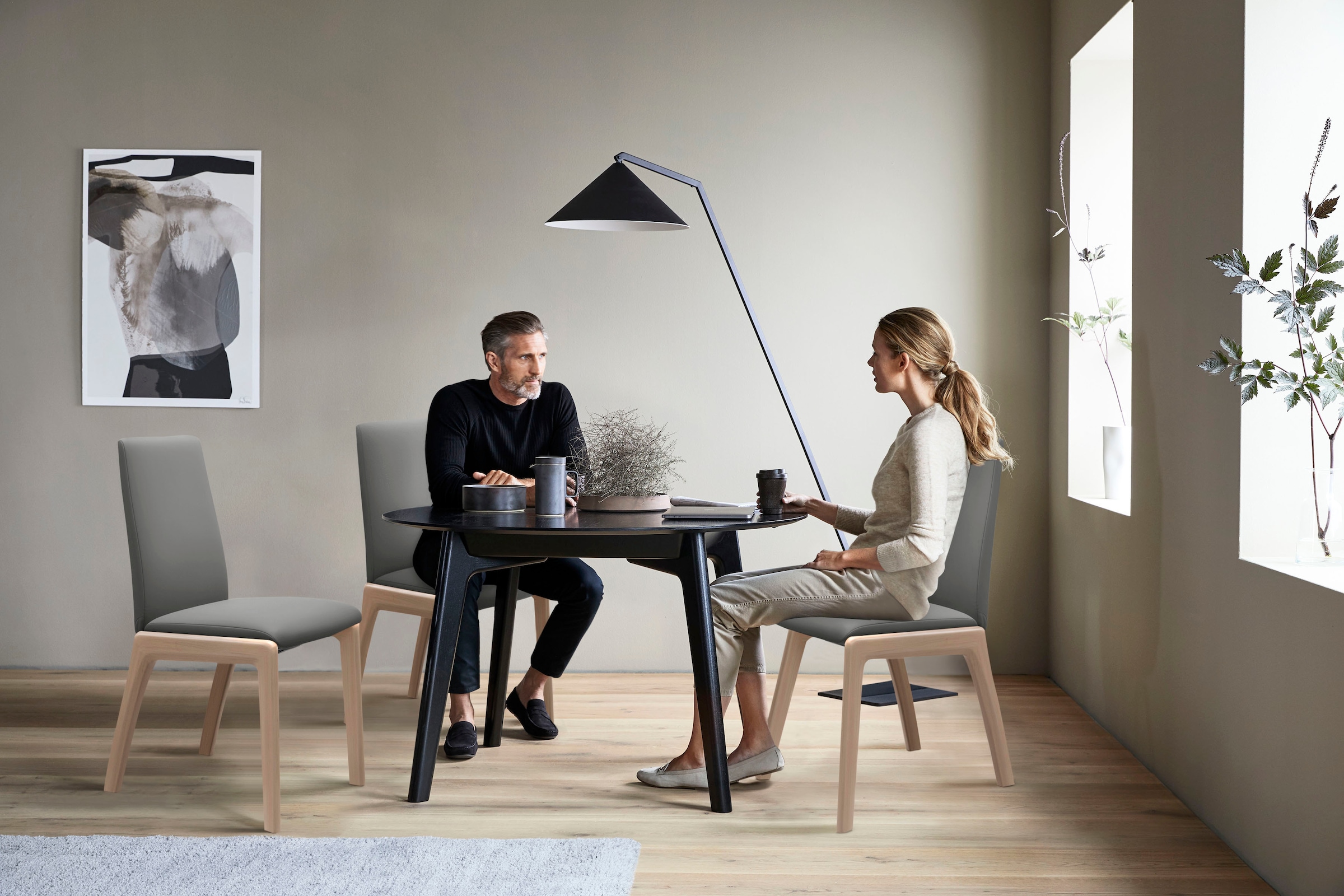 Stressless® Polsterstuhl »Laurel«, Leder BATICK, Low Back, Größe L, mit abgerundeten Beinen in Walnuss