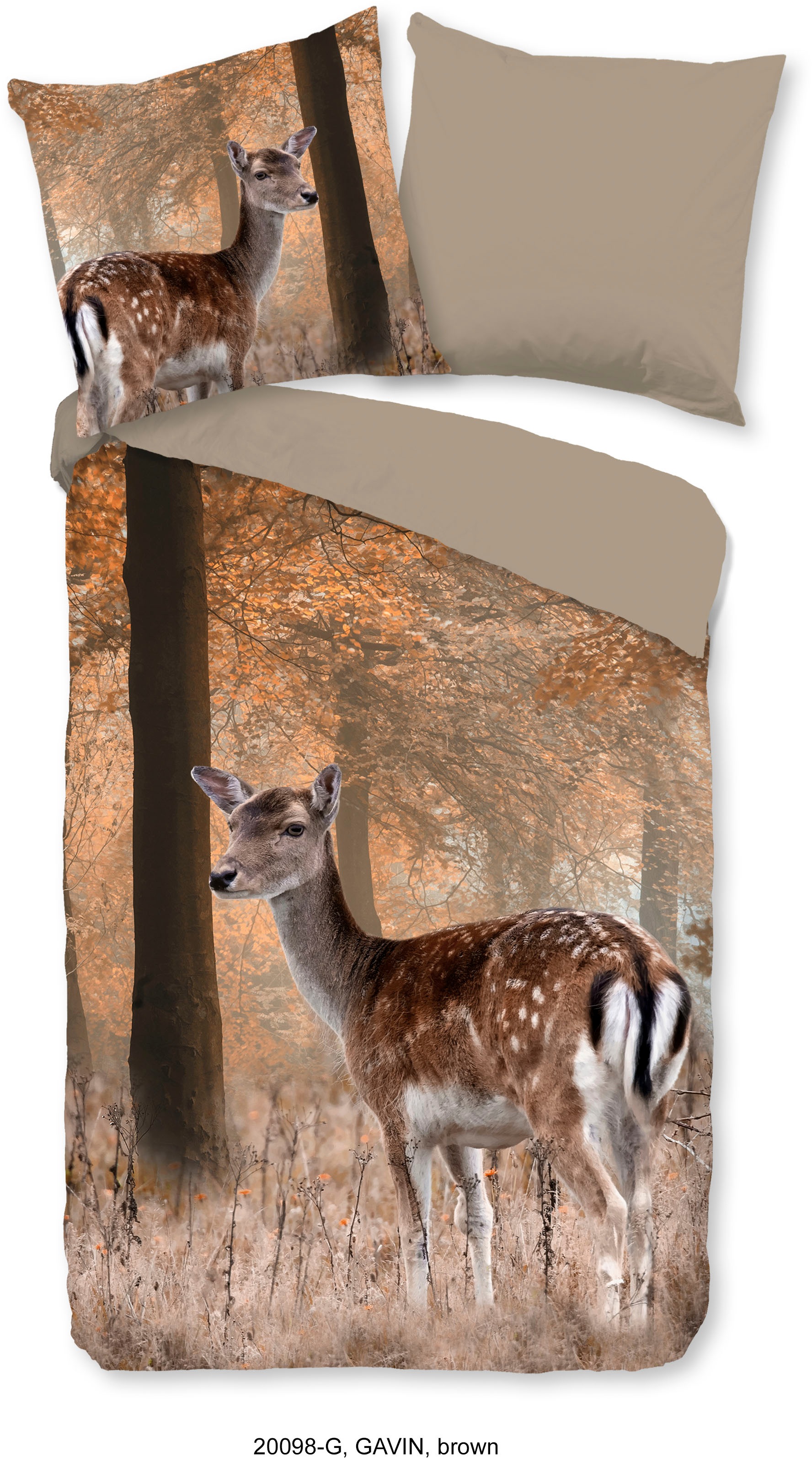 good morning Wendebettwäsche »Gavina« 3 Stk. tlg. Baumwolle, 135x200, 2 Tei günstig online kaufen