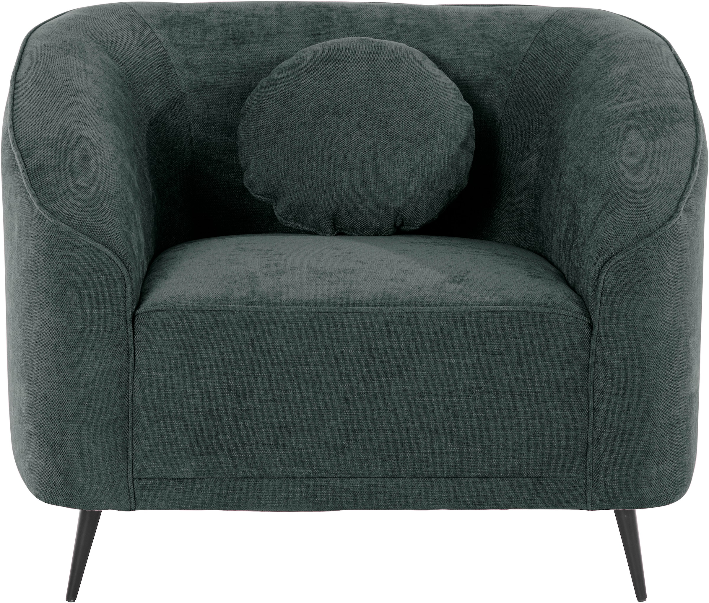 Home affaire Sessel »Ashly« in 3 Bezugsvarianten, Bouclé, Samtoptik und Str günstig online kaufen