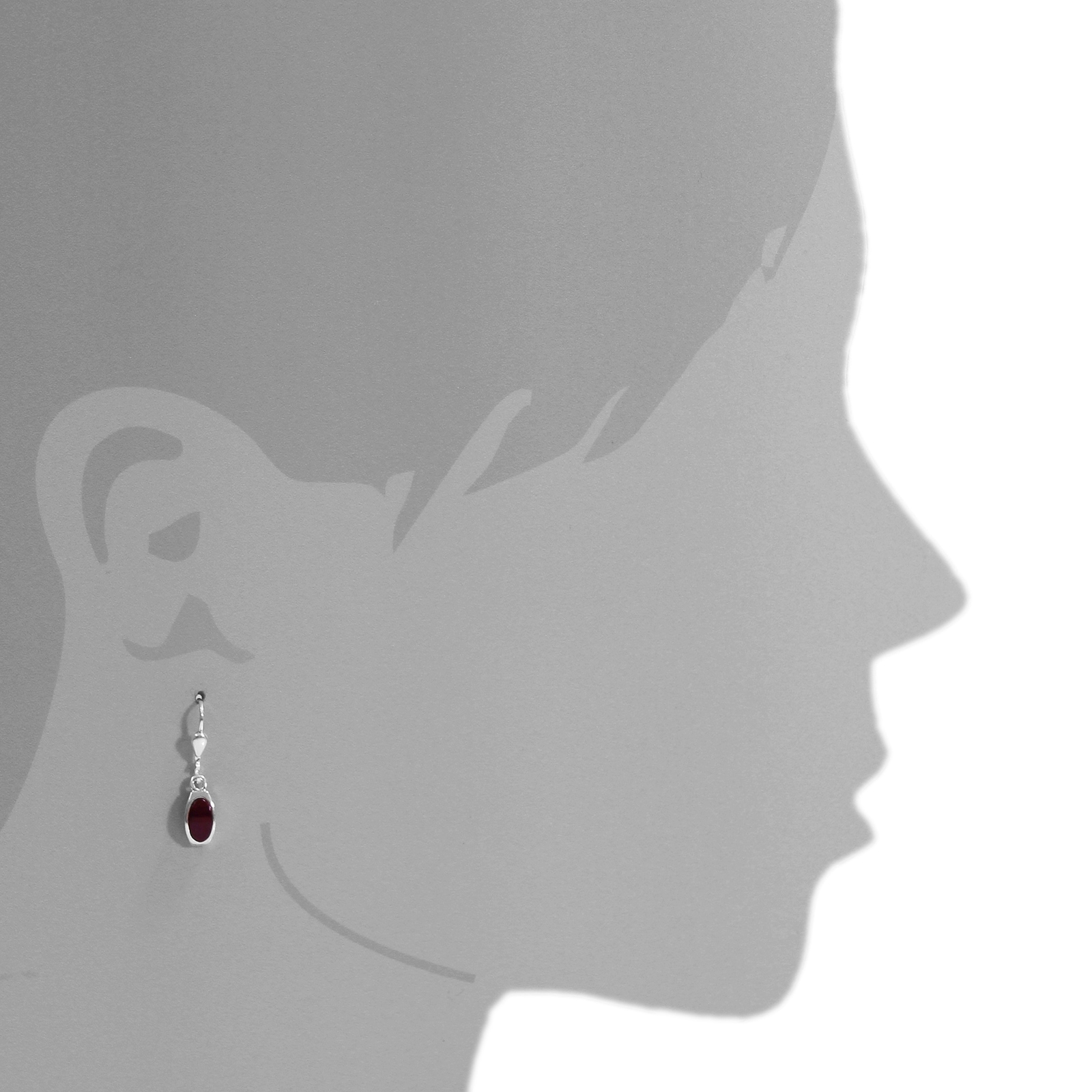 OSTSEE-SCHMUCK Paar Ohrhänger »Ostsee-Schmuck Ohrhänger Tinta cherry Ohrhänger Tinta cherry«