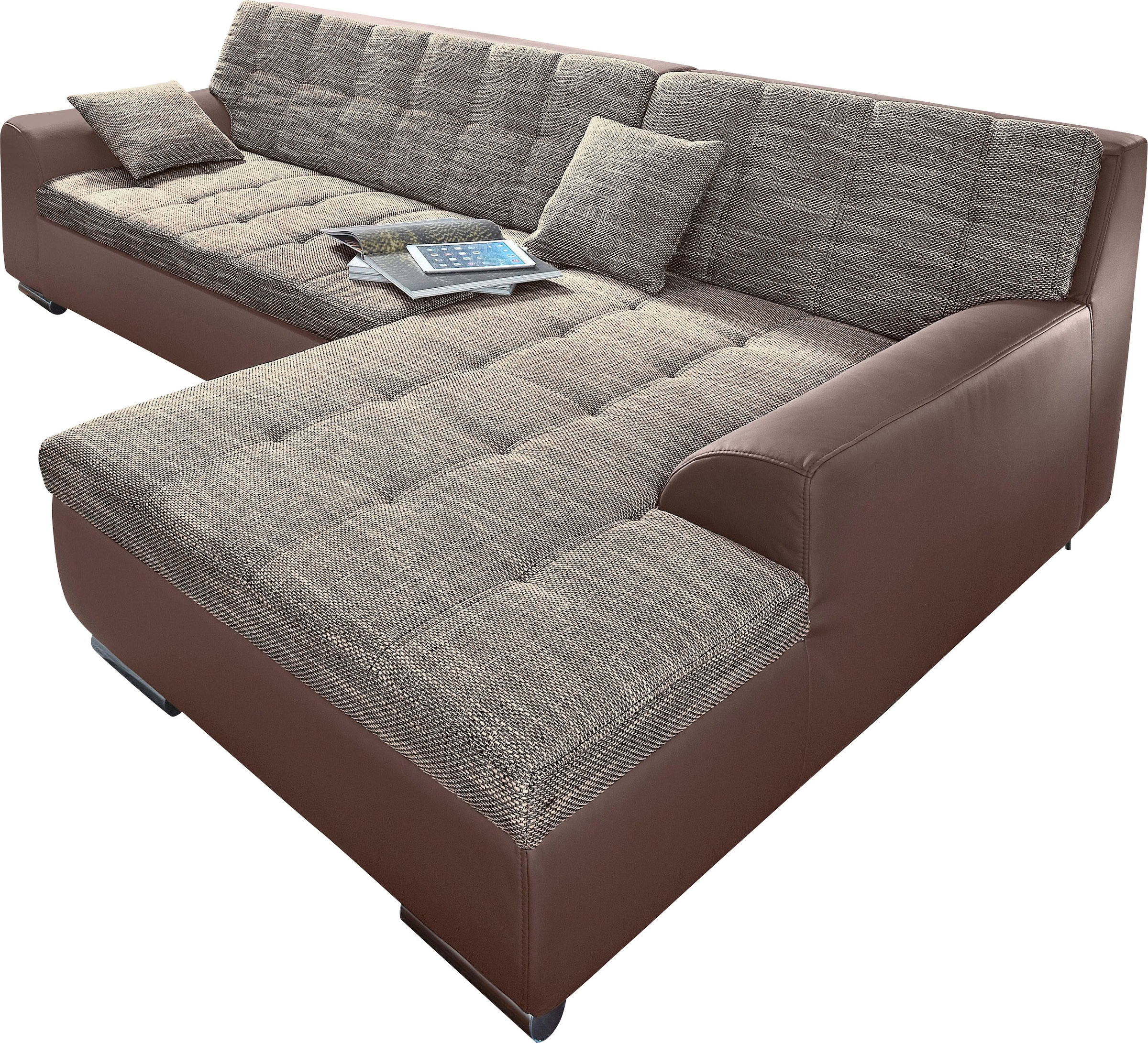 DOMO collection Ecksofa »Treviso viele Bezüge, auch in Cord, L-Form, B/T/H: günstig online kaufen