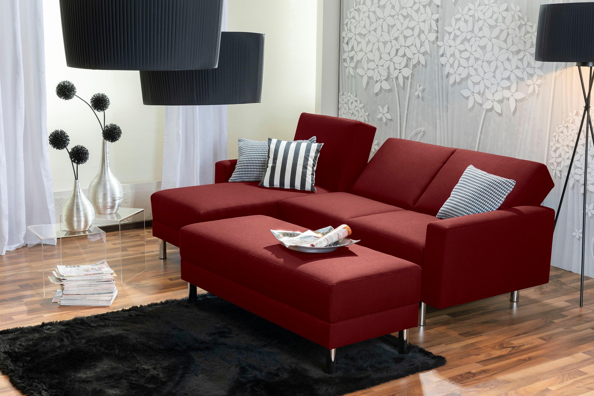 Max Winzer® Schlafsofa »Just Fresh«, mit Rückenverstellung, inklusive Stauraumhocker