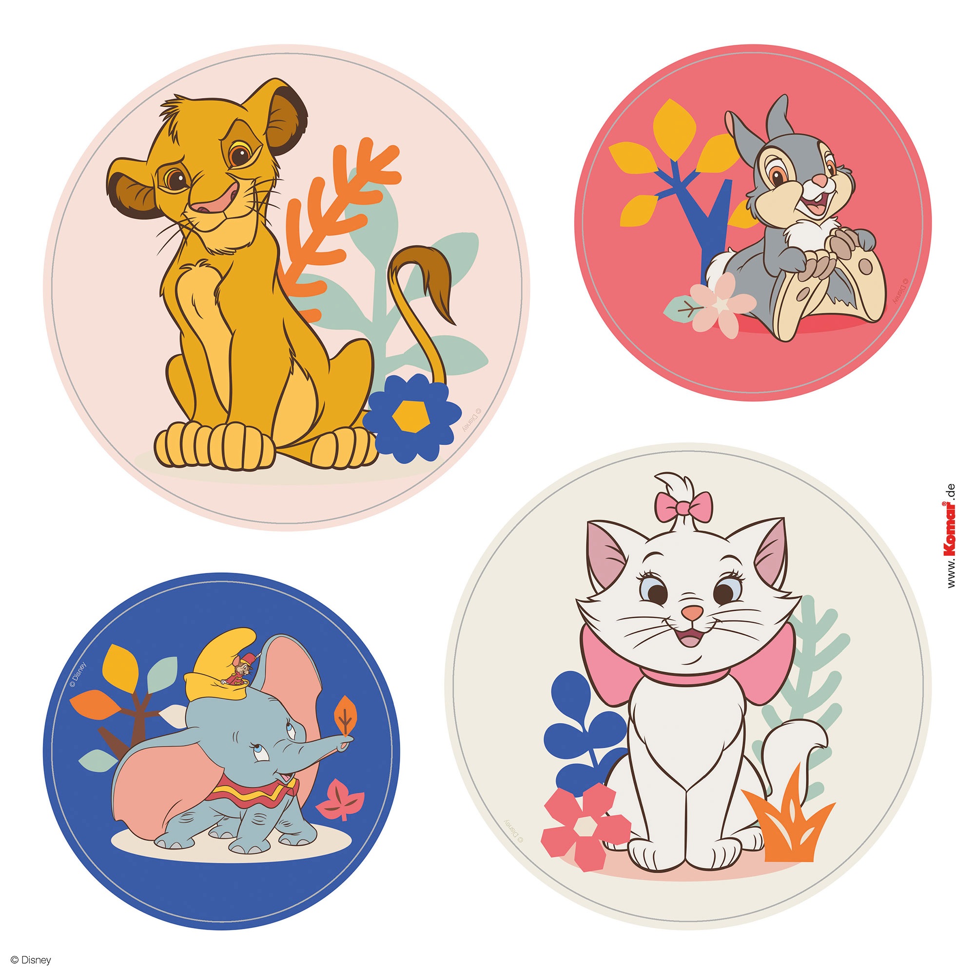 Komar Fensterbild »Fenstersticker - Better Together - Größe 30 x 30 cm« 32 x 30 cm, 2 Bogen