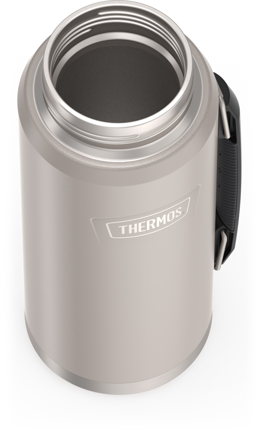 THERMOS Isolierflasche »ICON BEVERAGE BOTTLE, Edelstahlkörper, spülmaschinenfest« 1,2l, 24h heiß & 24h kalt,  Twist & Pour Lid, isolierter Trinkbecher