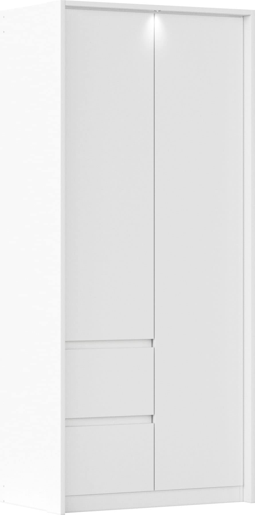 rauch Drehtürenschrank »Mainz mit Passepartout«, optional mit Beleuchtung, Außentüren mit Push-to-Open Funktion