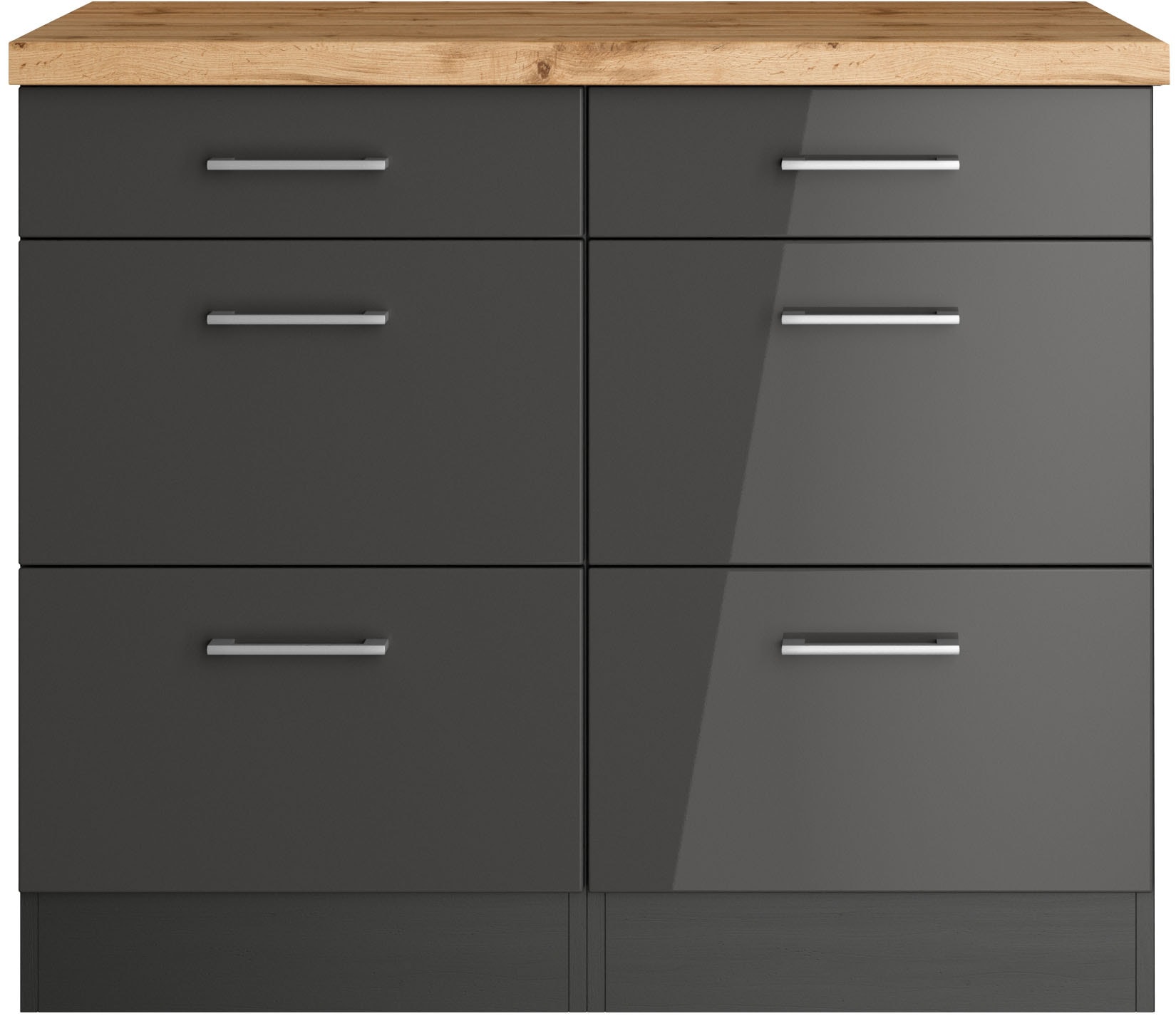 KOCHSTATION Unterschrank »KS-Milan«, HELD Möbel, Auszugschrank 50 cm, matte oder hochglänzende Fronten