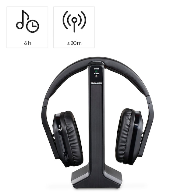 Thomson Funk-Kopfhörer »Funkkopfhörer mit Ladestation für TV, PC oder Hi-Fi- Anlage, Over-Ear«, 8 Stunden Akkulaufzeit, analoge und digitale Eingänge,  rauschfrei online bestellen