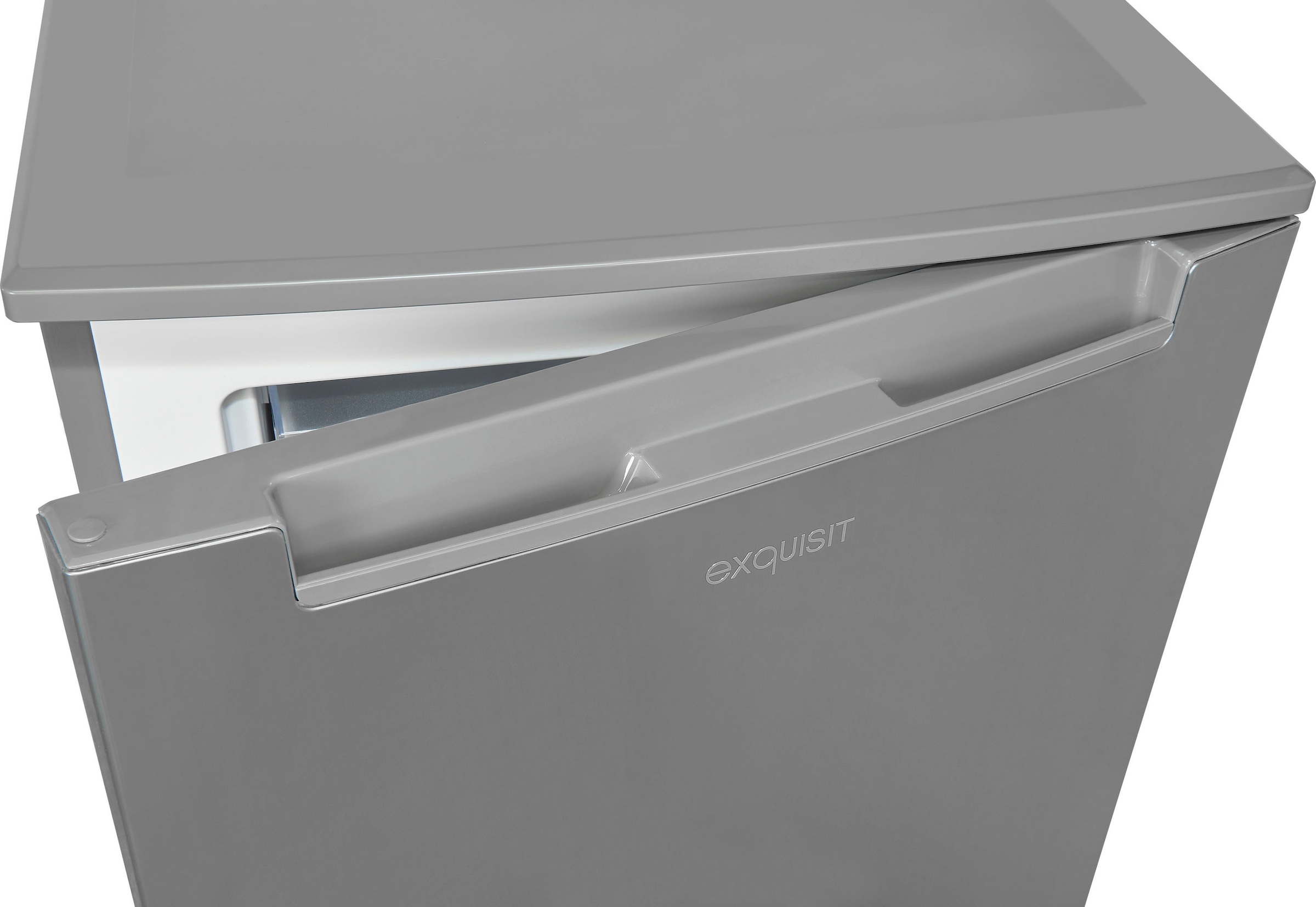 exquisit Gefrierschrank »GS81-040C inoxlook«, 85,5 cm hoch, 54,5 cm breit, energiesparend in Energieefizienz C, 87 Liter Nutzinhalt, 4 Sterne