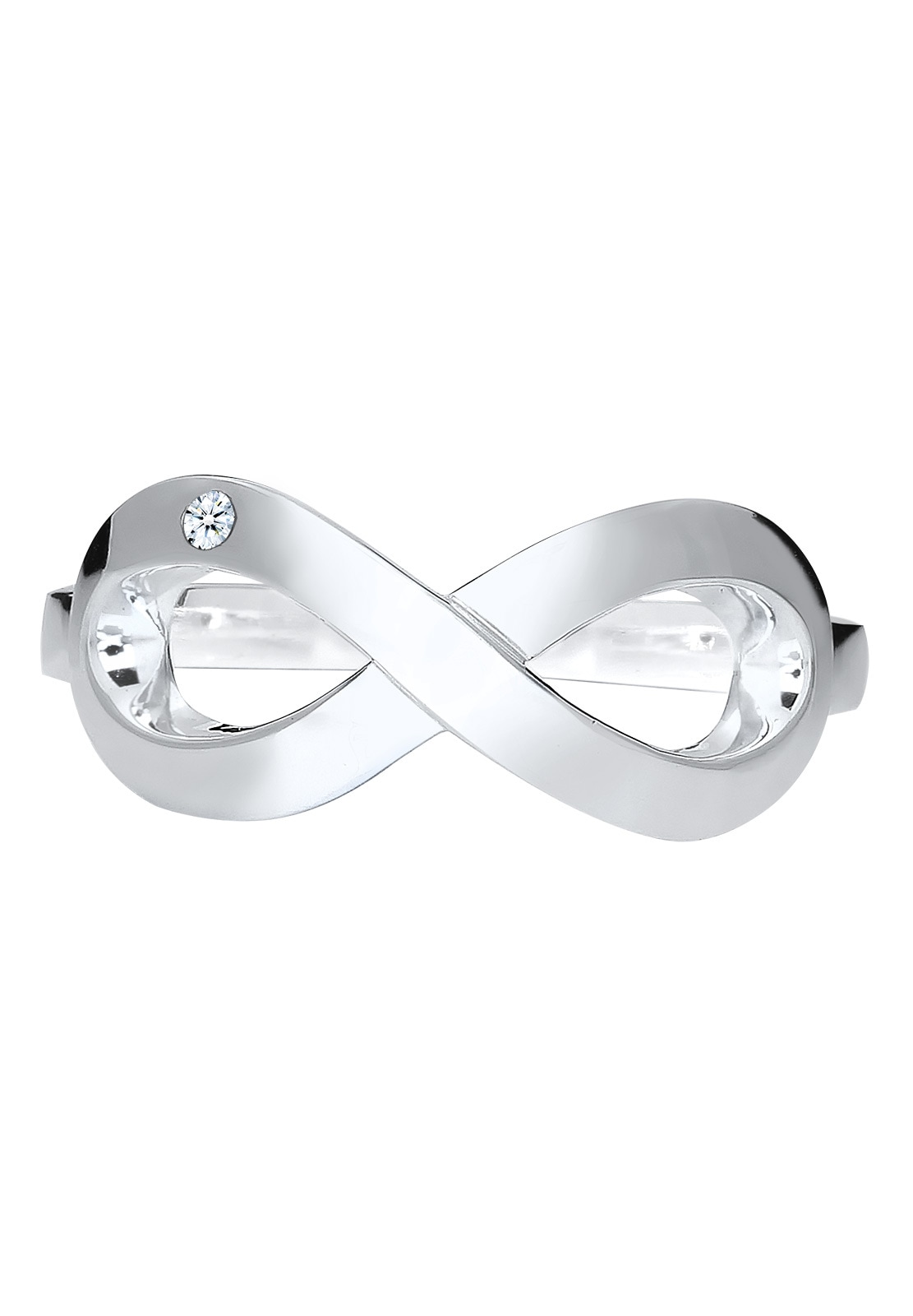 Elli DIAMONDS Verlobungsring »Infinity Ewig Diamant (0.015 ct.) 925 Silber«