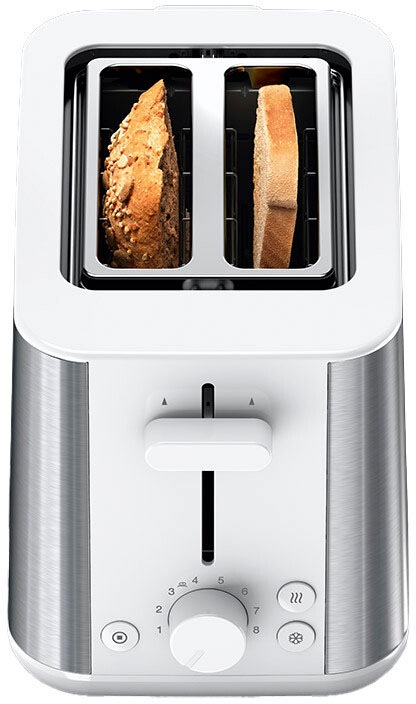 Braun Toaster »PurShine HT 1510 WH - 2 Schlitze, 8 Stufen, Auftau- Aufwärmf günstig online kaufen