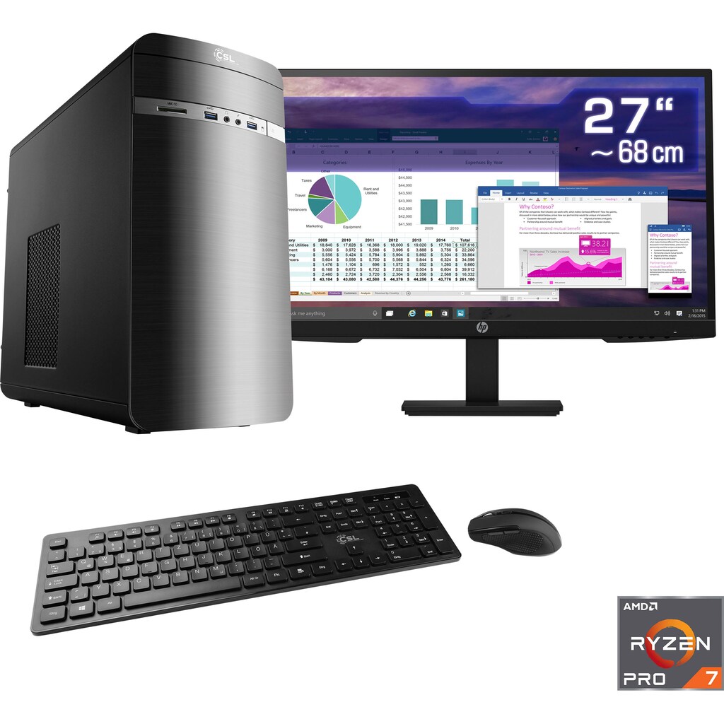 CSL Business-PC-Komplettsystem »Sprint T8537 Windows 10«