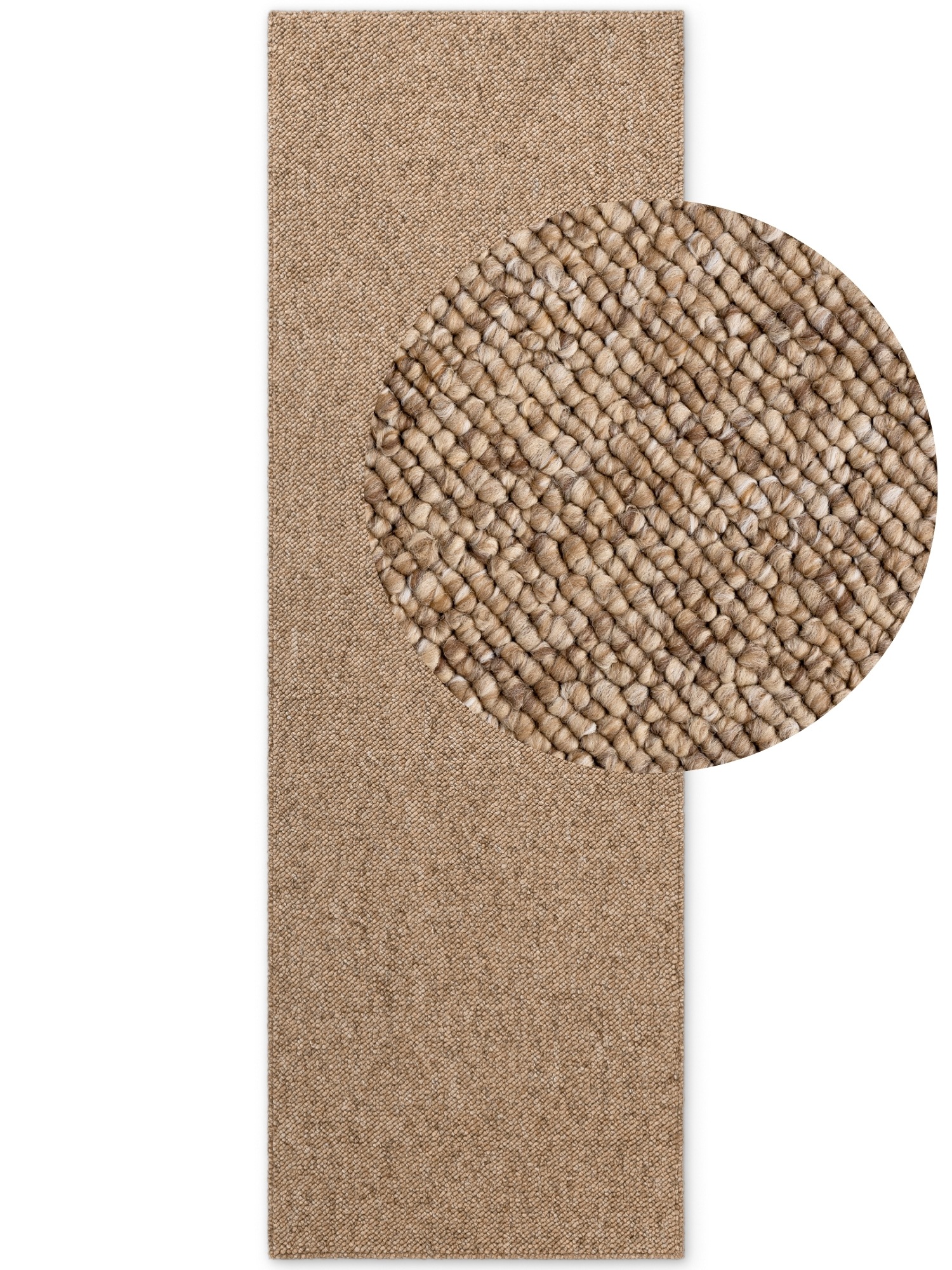 ELLE DECORATION Teppich »Rocco«, rechteckig, 10 mm Höhe, Läufer, waschbar, Wohnzimmer, Esszimmer, Woll-Optik
