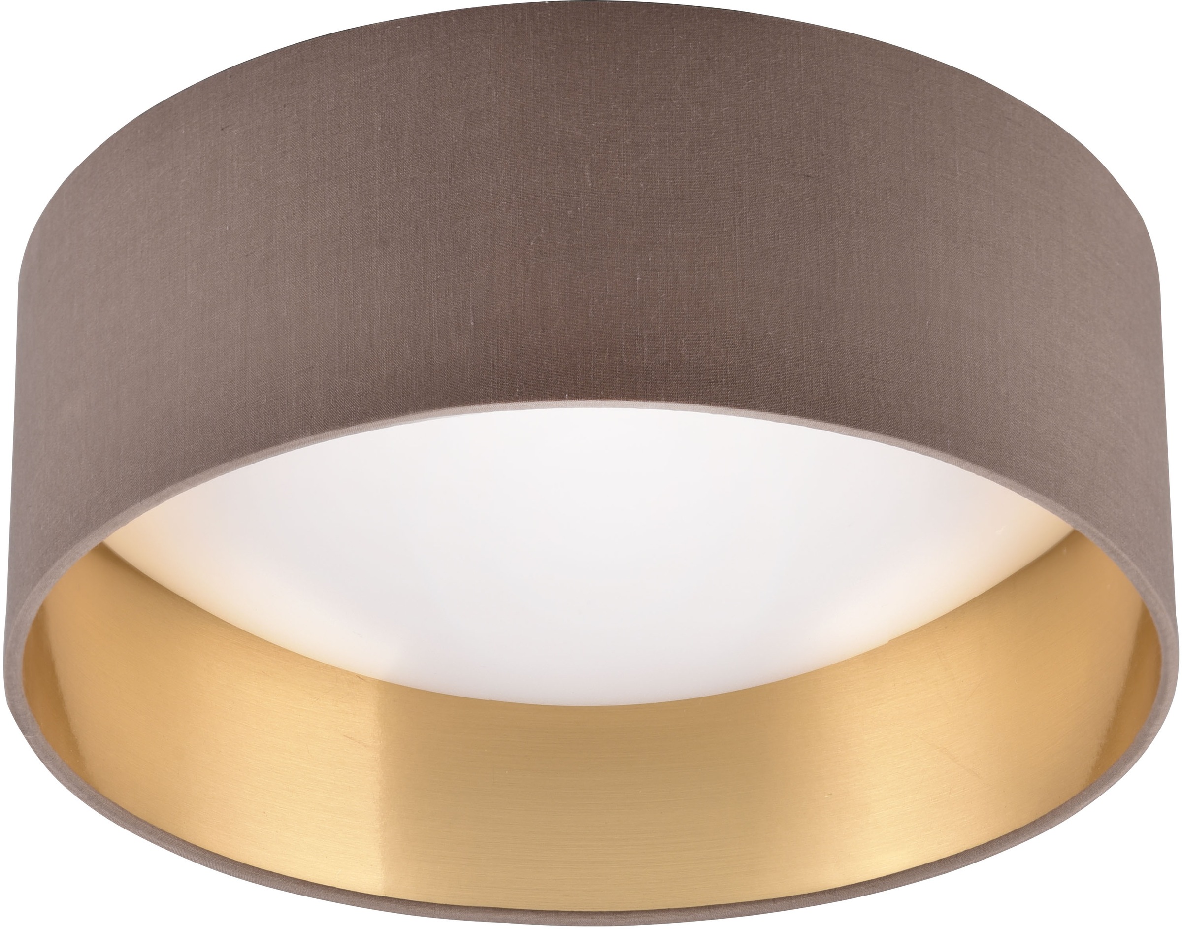 REALITY Leuchten LED Deckenleuchte »LOCARNO, runde LED Deckenlampe mit Stof günstig online kaufen