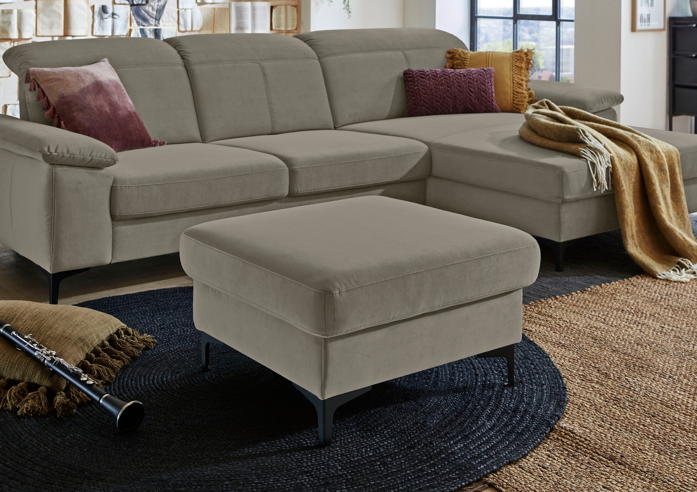 Places of Style Polsterhocker »Evander«, passend zum Ecksofa "Evander"