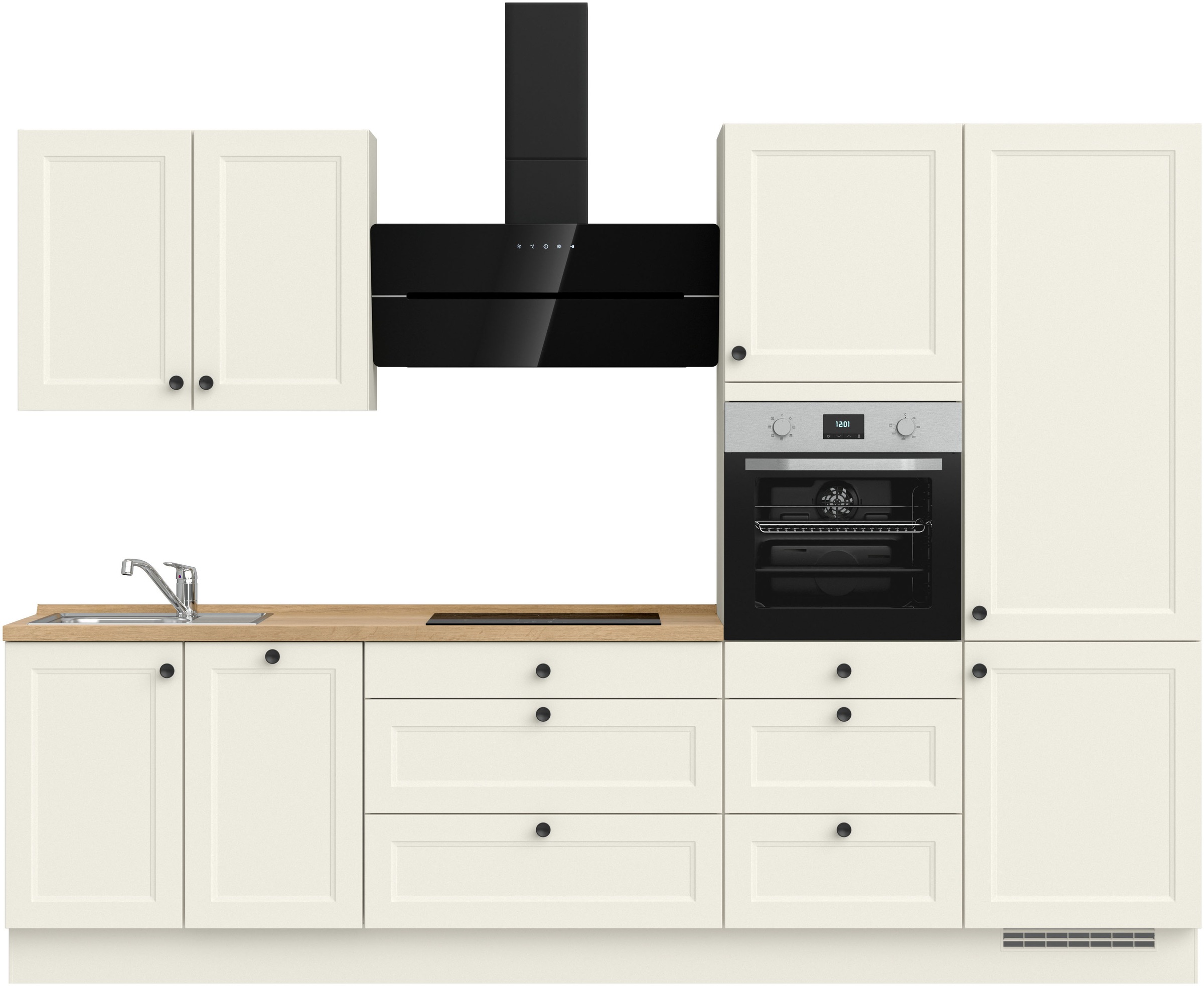 nobilia® Küchenzeile »"Cascada II"«, vormontiert, Breite 300 cm, Ausrichtun günstig online kaufen