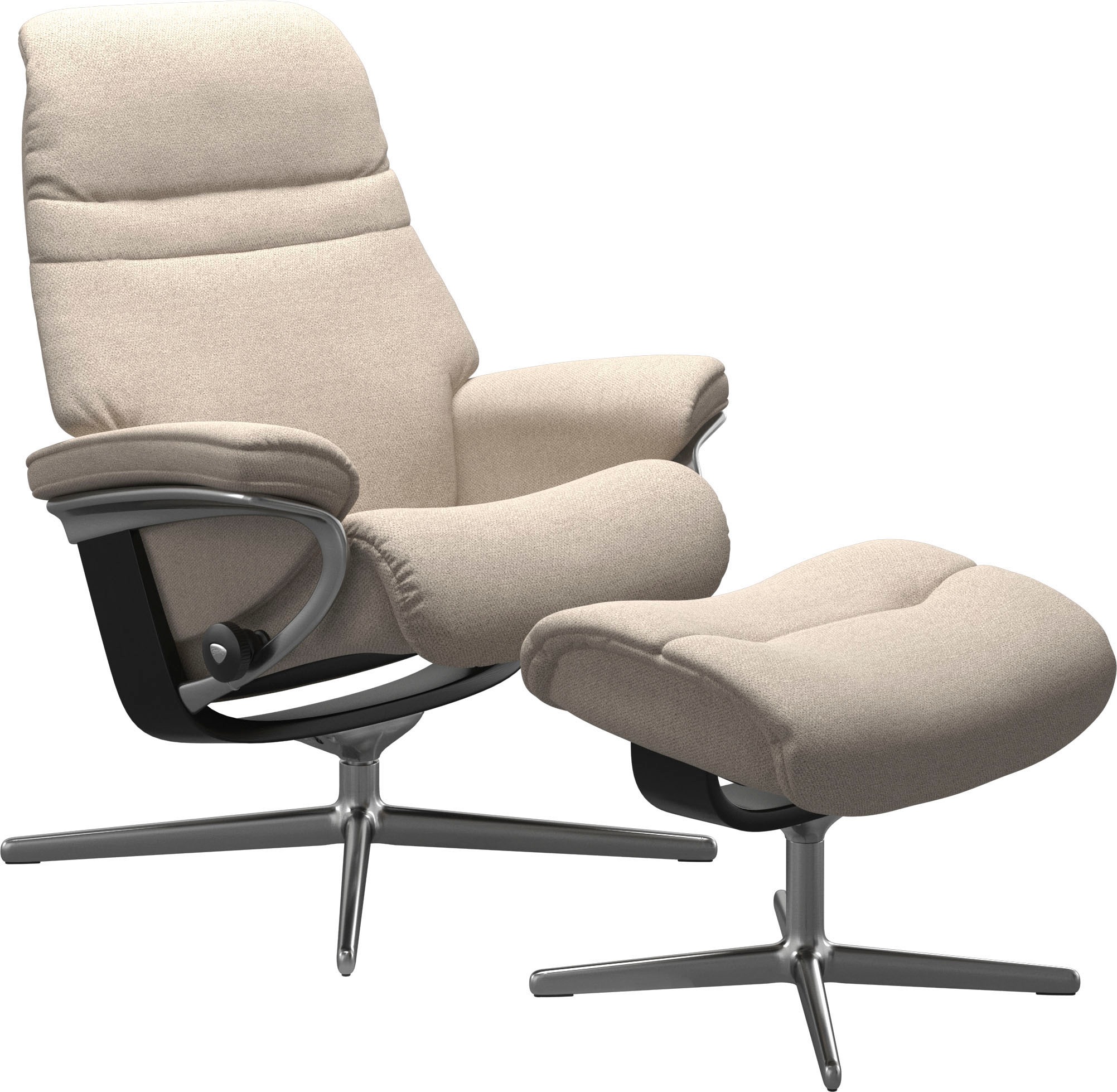Stressless® Fußhocker »Sunrise«, mit Cross Base, Größe S, M & L, Holzakzent Schwarz