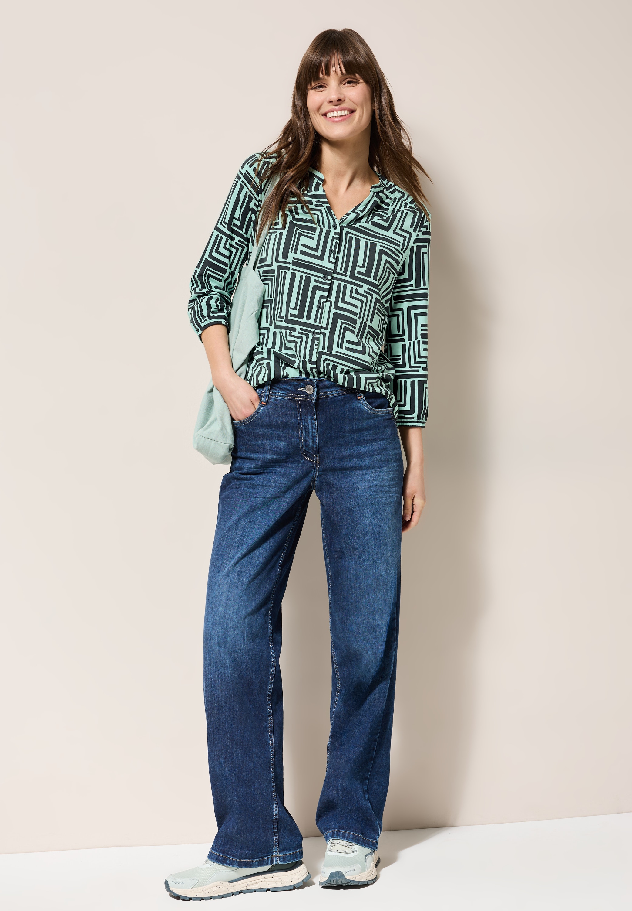 Cecil Blusenshirt, mit All-Over Print