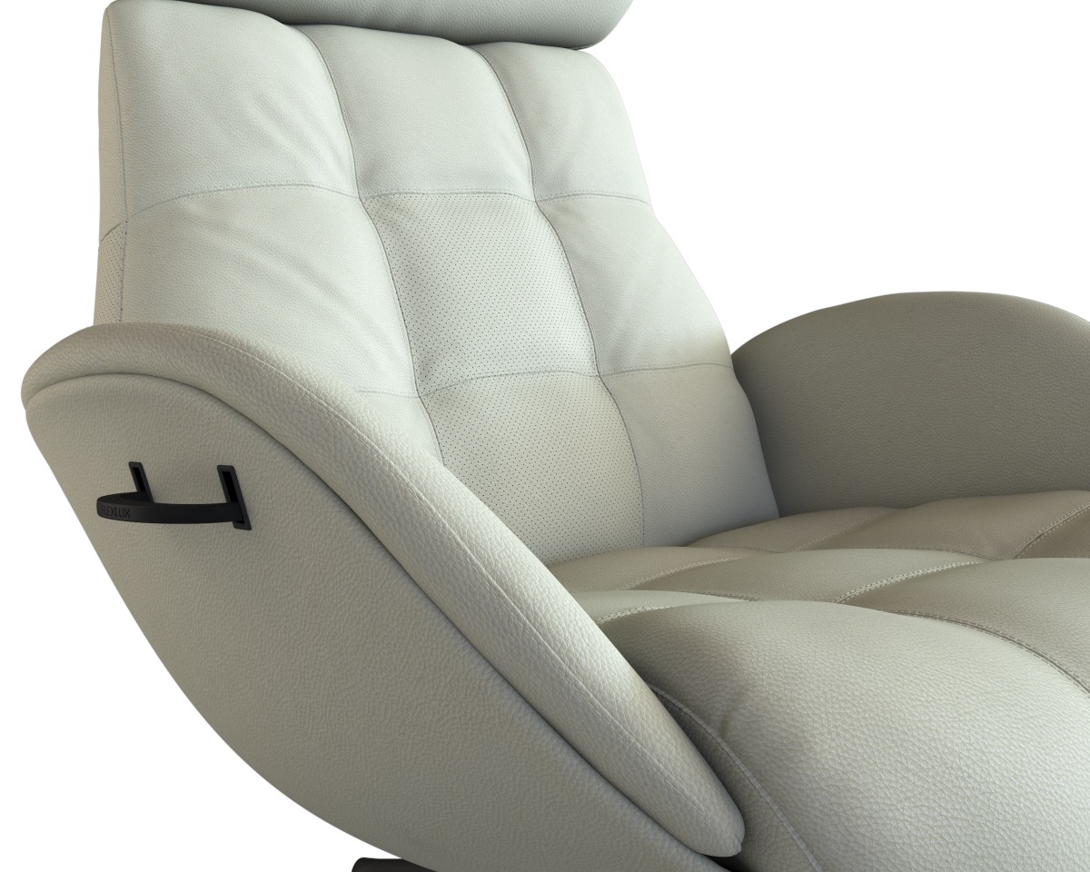 FLEXLUX Relaxsessel »Chester, Funktionsessel, Polstersessel, Armlehnen-, TV-Fernsehsessel«, Premium Komfort, Rücken- und Kopfteilverstellung, Drehbar, Fuß Schwarz