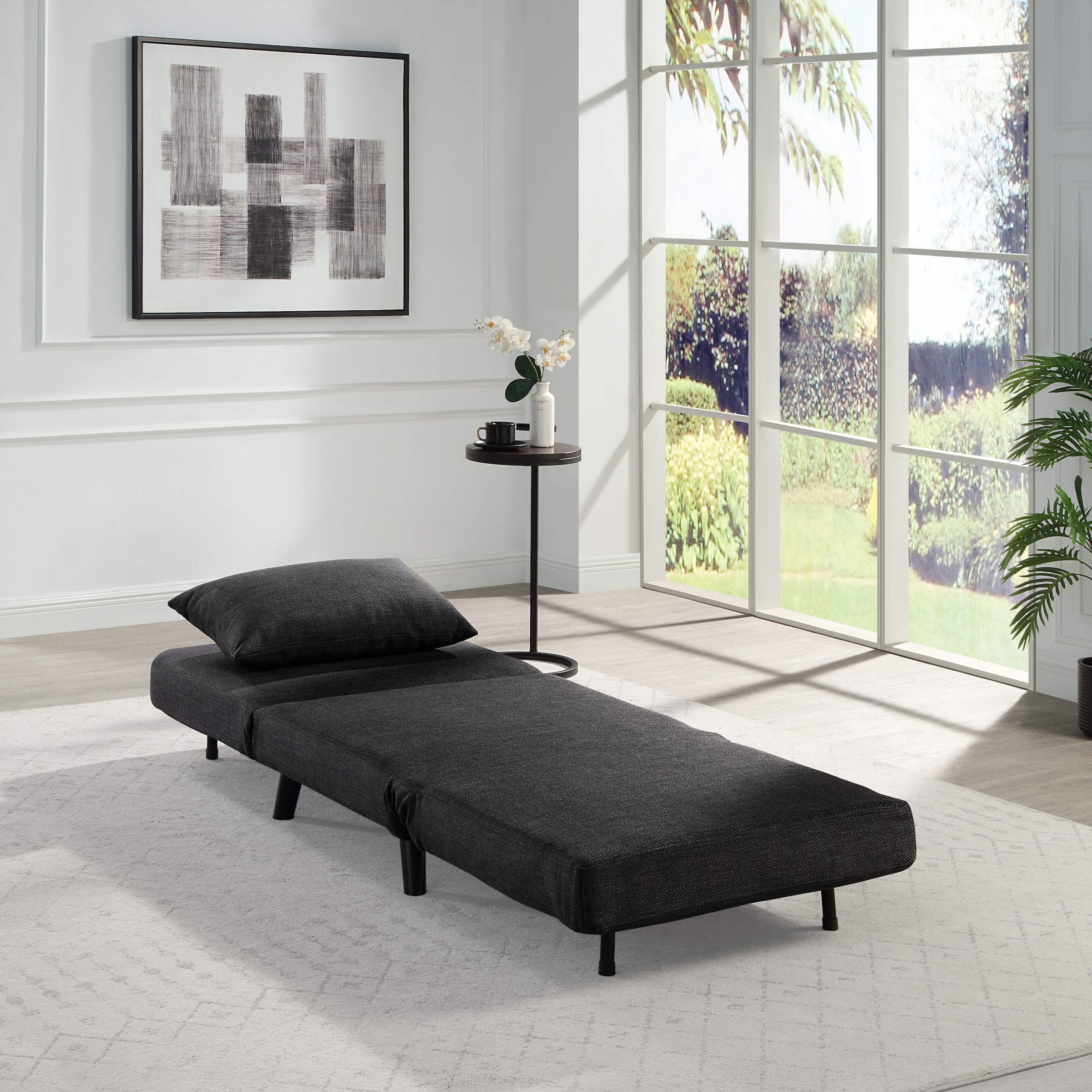 ATLANTIC home collection Sessel »Robby« inkl. Bettfunktion, mehrfach verstellbar, Strukturbezug