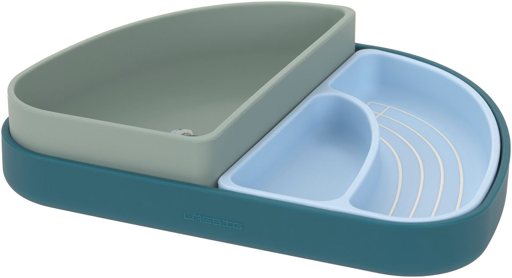 LÄSSIG Kindergeschirr-Set »Tiny Team Dog, Silikon«