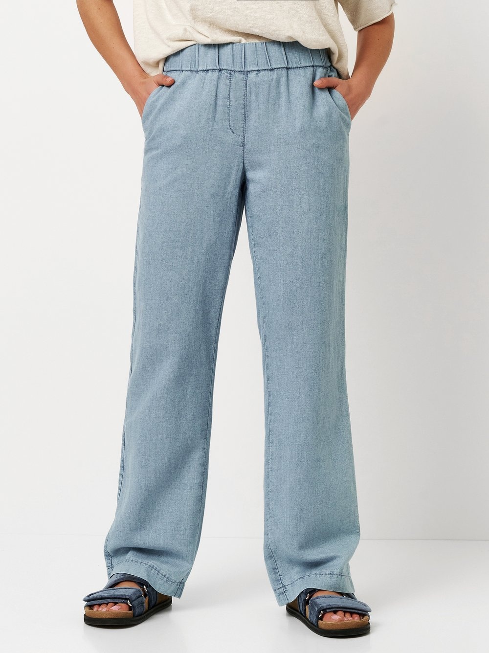 TONI Schlupfhose »Pia Wide«, Sommerhose in sommerlicher Qualität mit Leinen