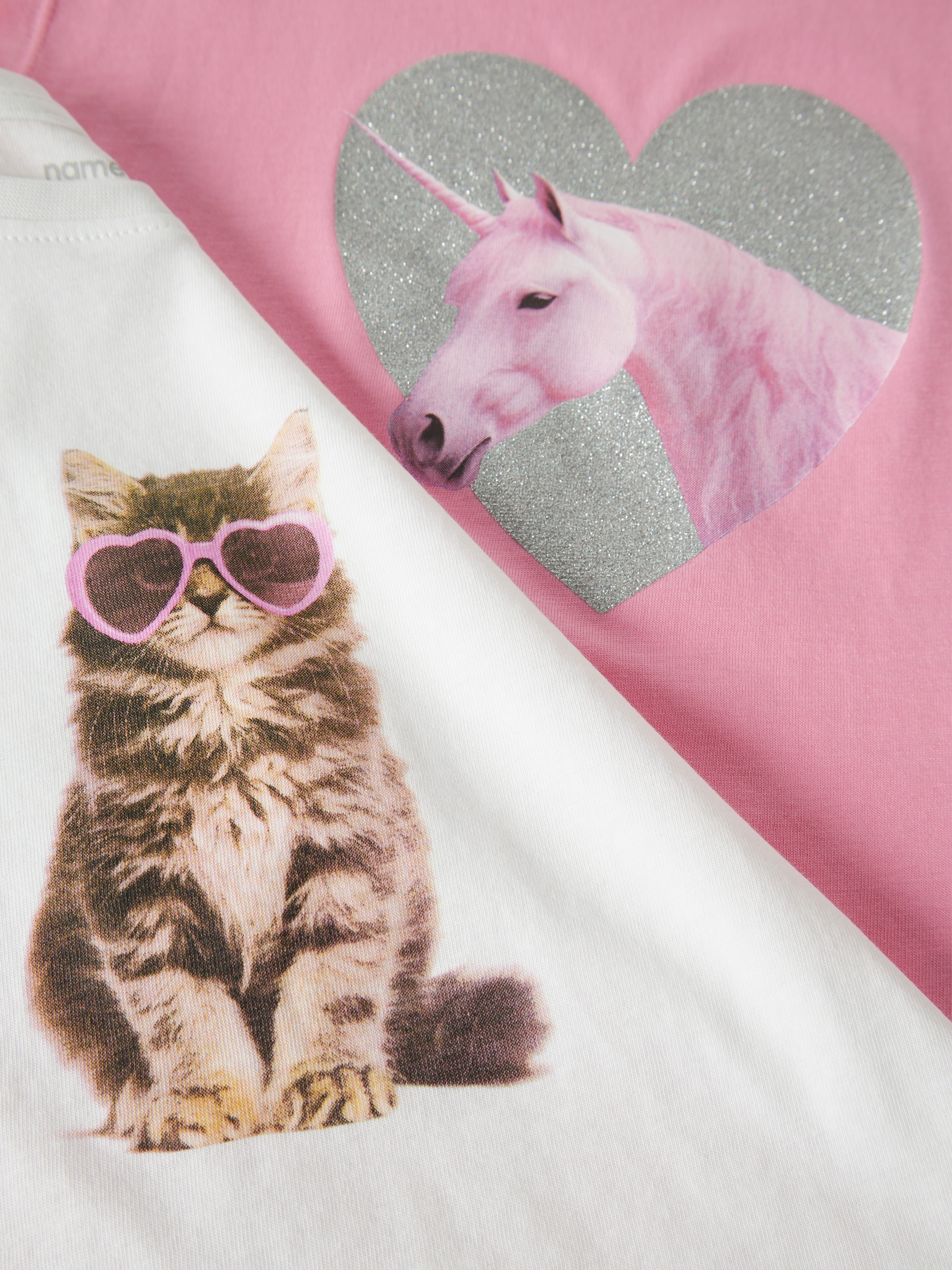Name It T-Shirt »NMFVOTIA 2P CAPSL TOP« Packung, 2 Baumwolle, loose fit