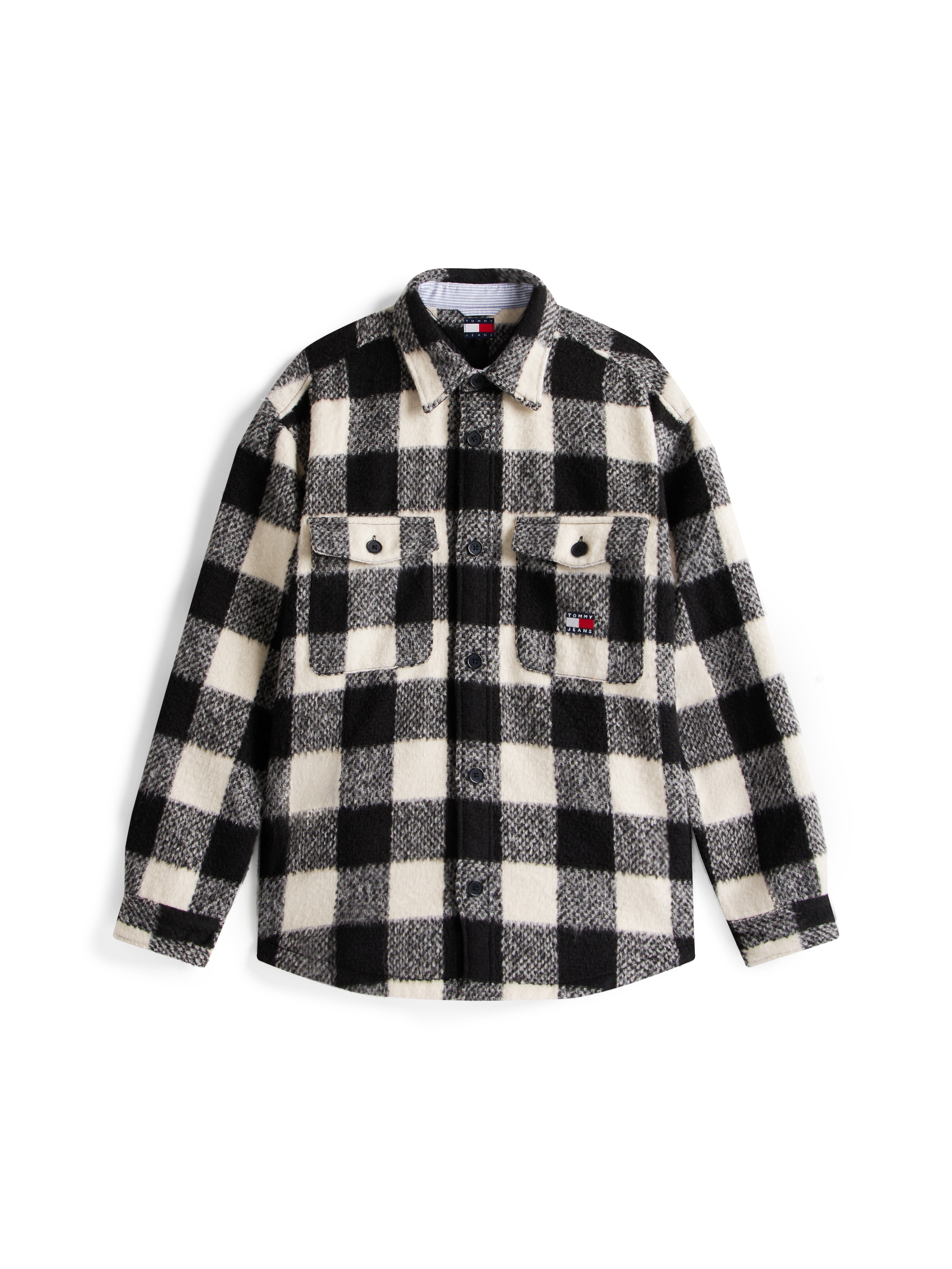 Tommy Jeans Hemdjacke »TJM CHECK OVERSHIRT« Flanell, oversized, dezent strukturiert