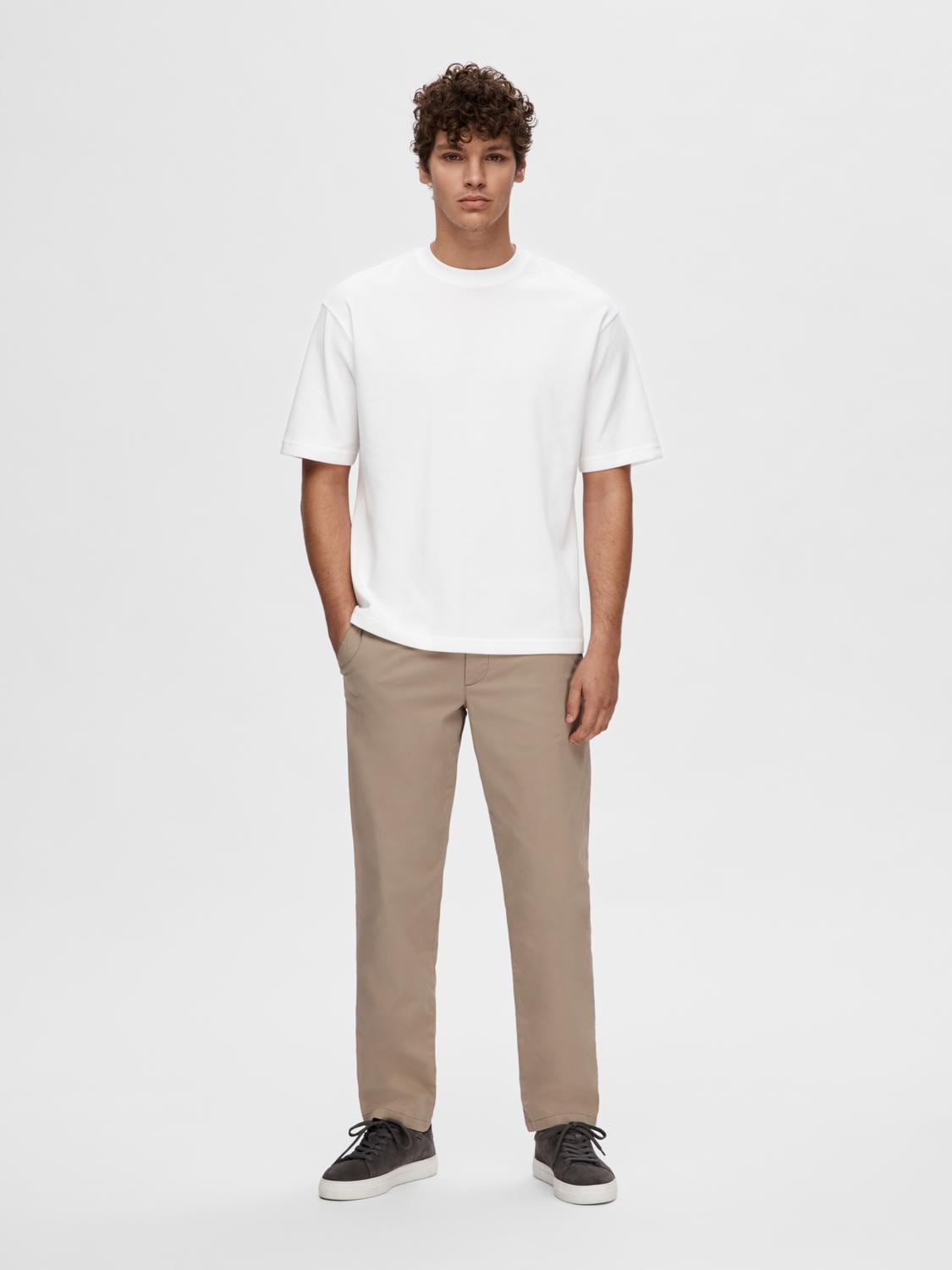 SELECTED HOMME Rundhalsshirt »SLHLOOSEOSCAR SS O-NECK TEE NOOS«