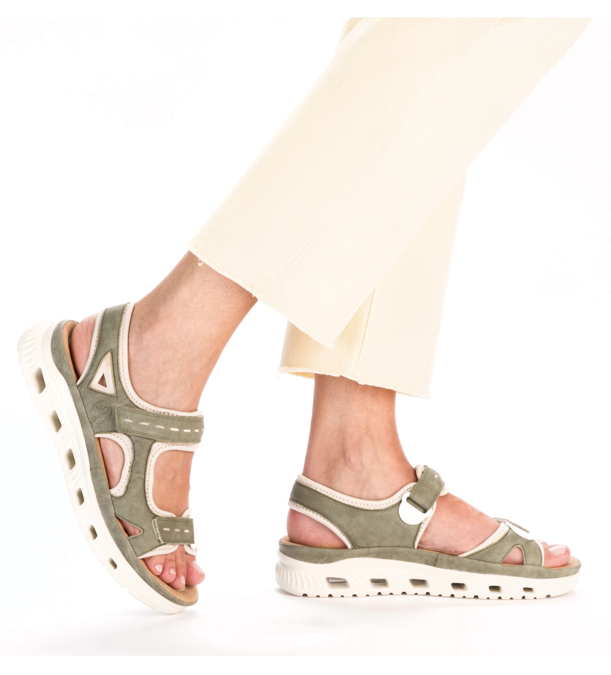 RIEKER Sport Sandale »Outdoorsandale«  , Sommerschuh, Sandalette, Plateauabsatz, mit Klettverschlüssen