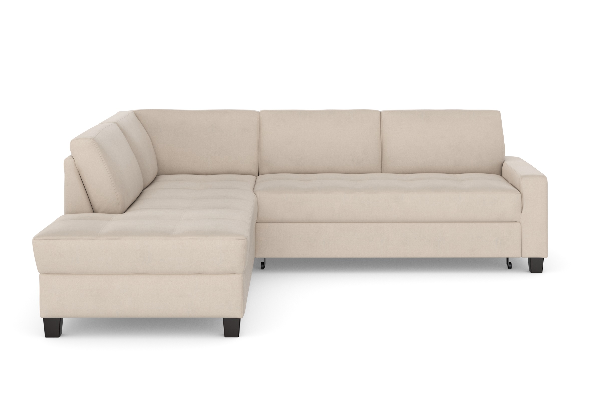 DOMO collection Ecksofa "Florentina zeitlos und elegant, Sitznähte als Desi günstig online kaufen