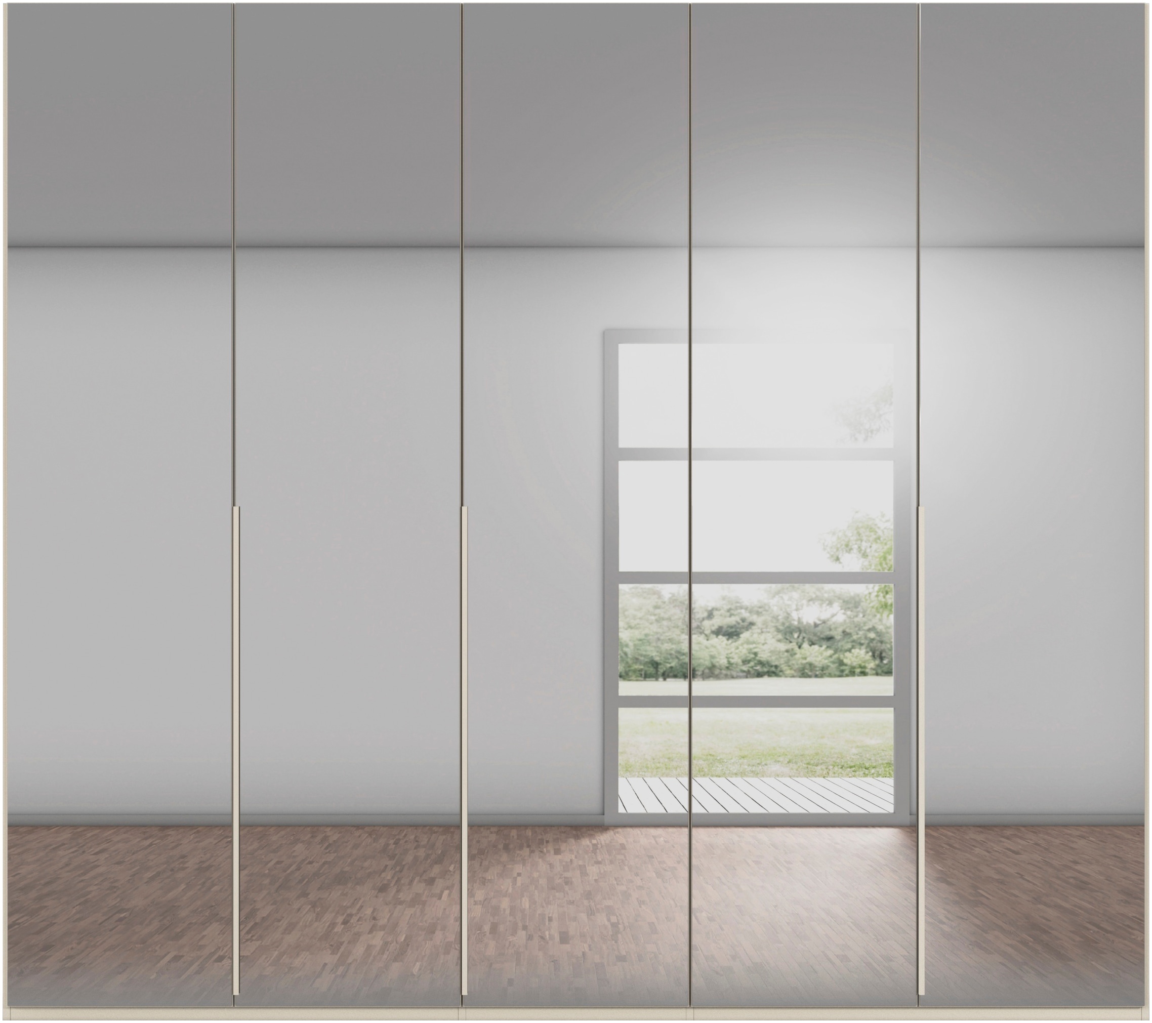 LeGer Home by Lena Gercke Kleiderschrank »Schrank Garderobe Ankleide Schlafzimmer Flur SERINA Eyecatcher«, (in 3 verschiedenen Ausstattungen BASIC/CLASSIC/PREMIUM), in 6 Breiten (101 - 401 cm) mit Front Glas oder Dekor MADE IN GERMANY