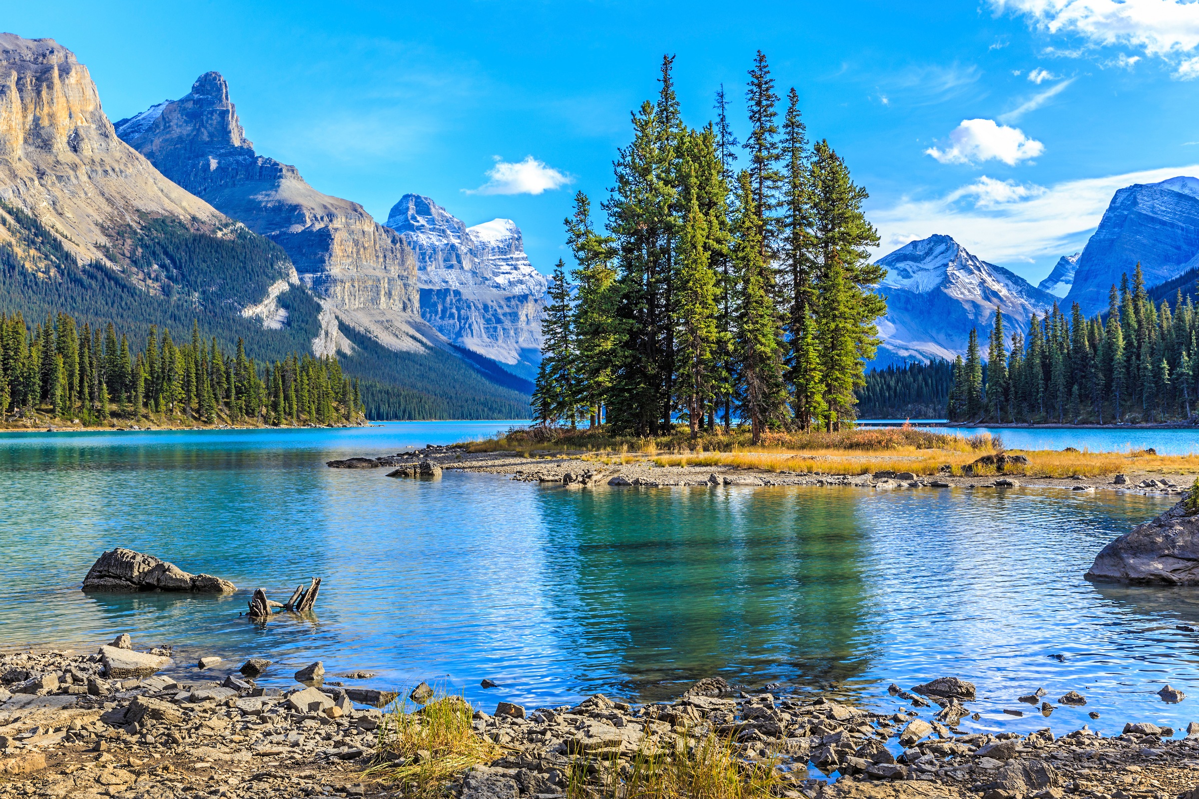 Papermoon Fototapete »Spirit Island in Maligne Lake« günstig online kaufen